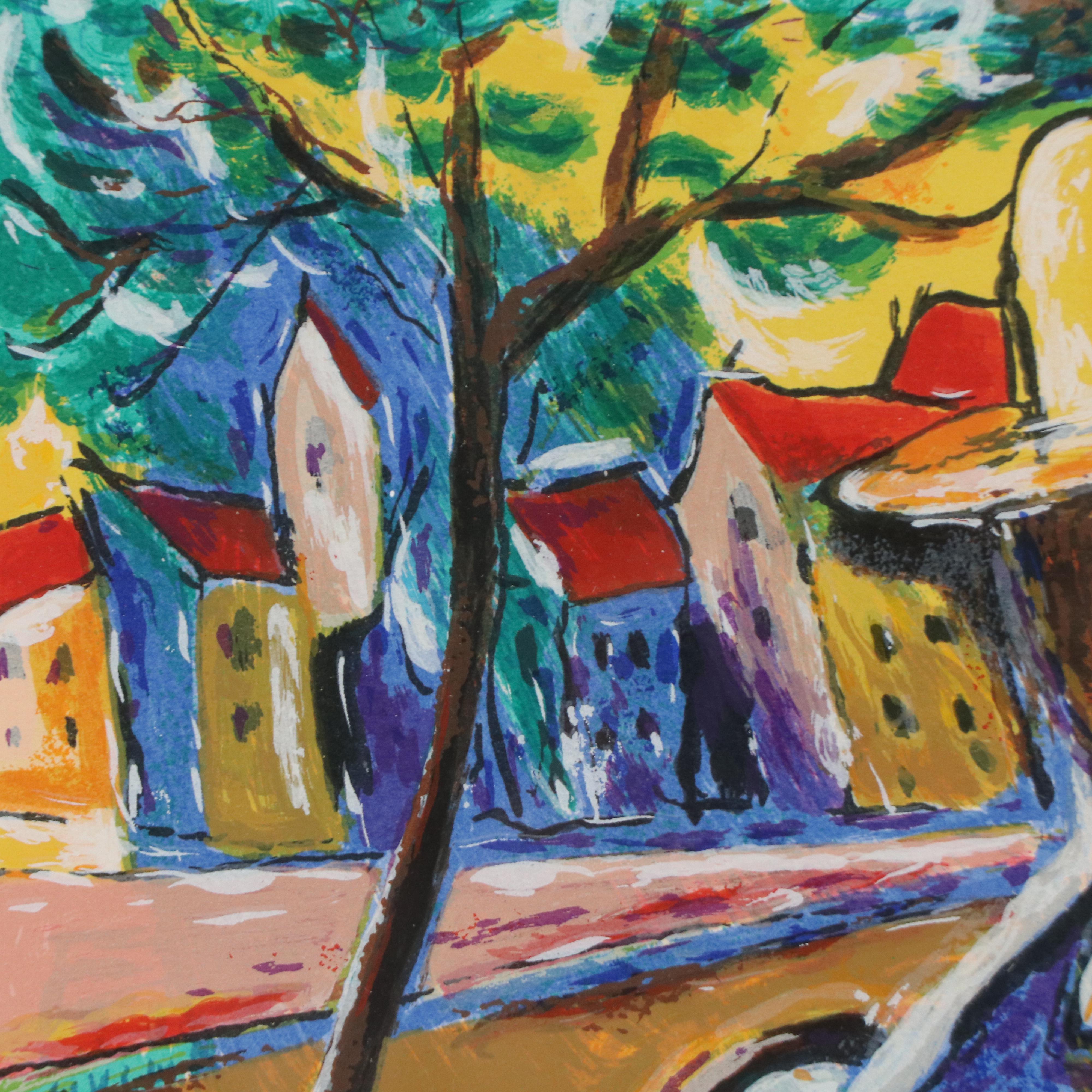 Zamy Steynovitz Serigraph "Speaking Love," Late 20th Century