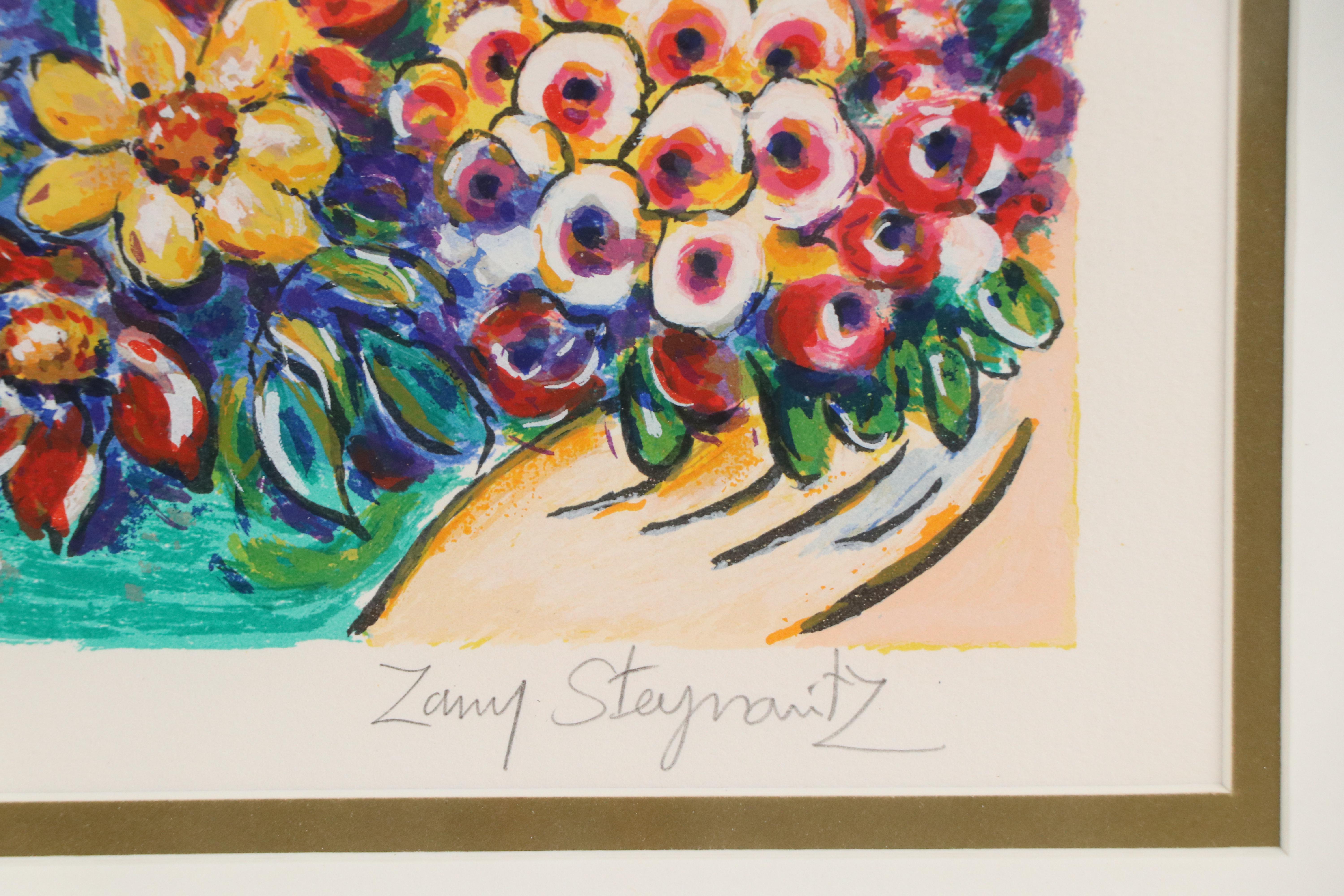 Zamy Steynovitz Serigraph "Speaking Love," Late 20th Century