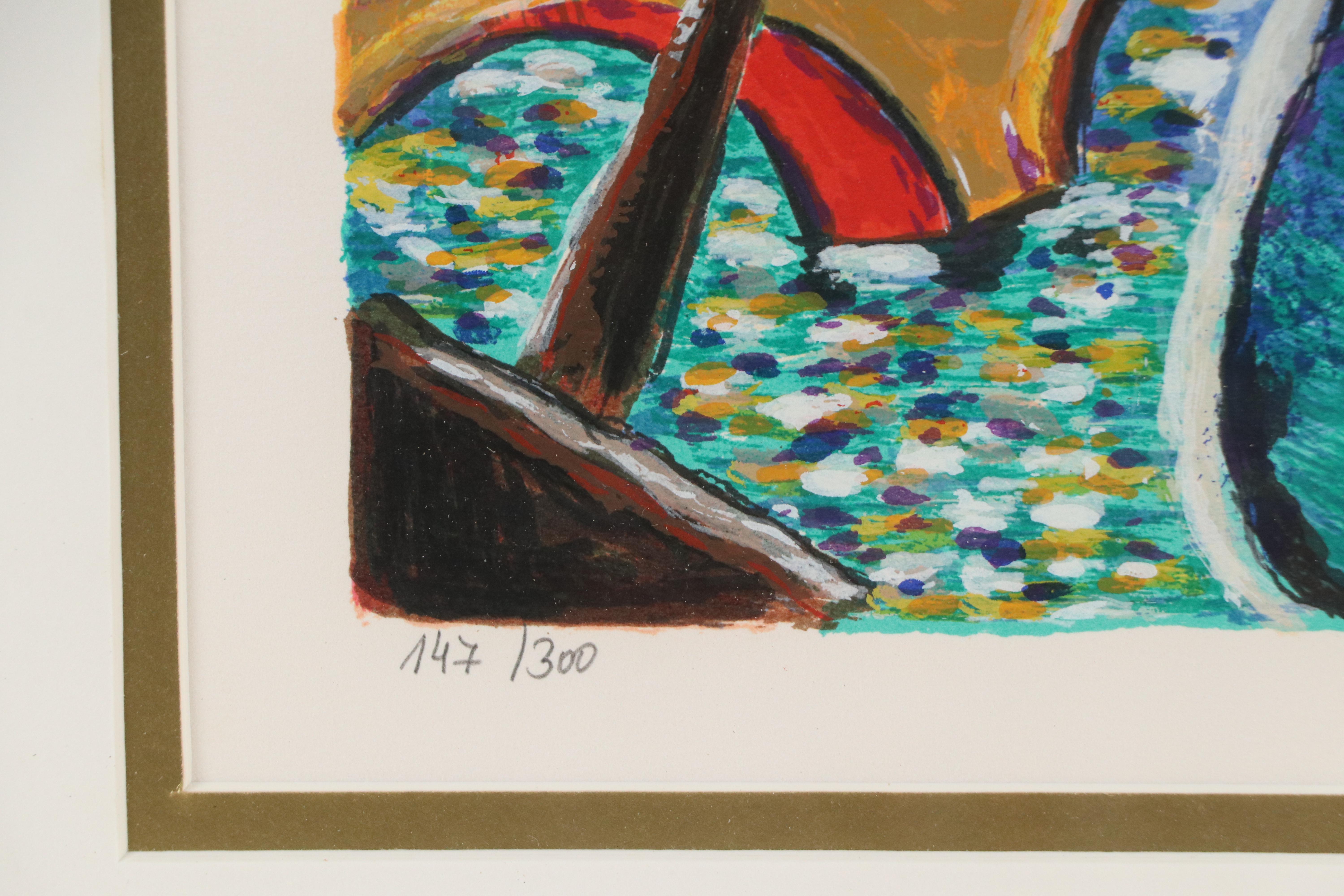 Zamy Steynovitz Serigraph "Speaking Love," Late 20th Century