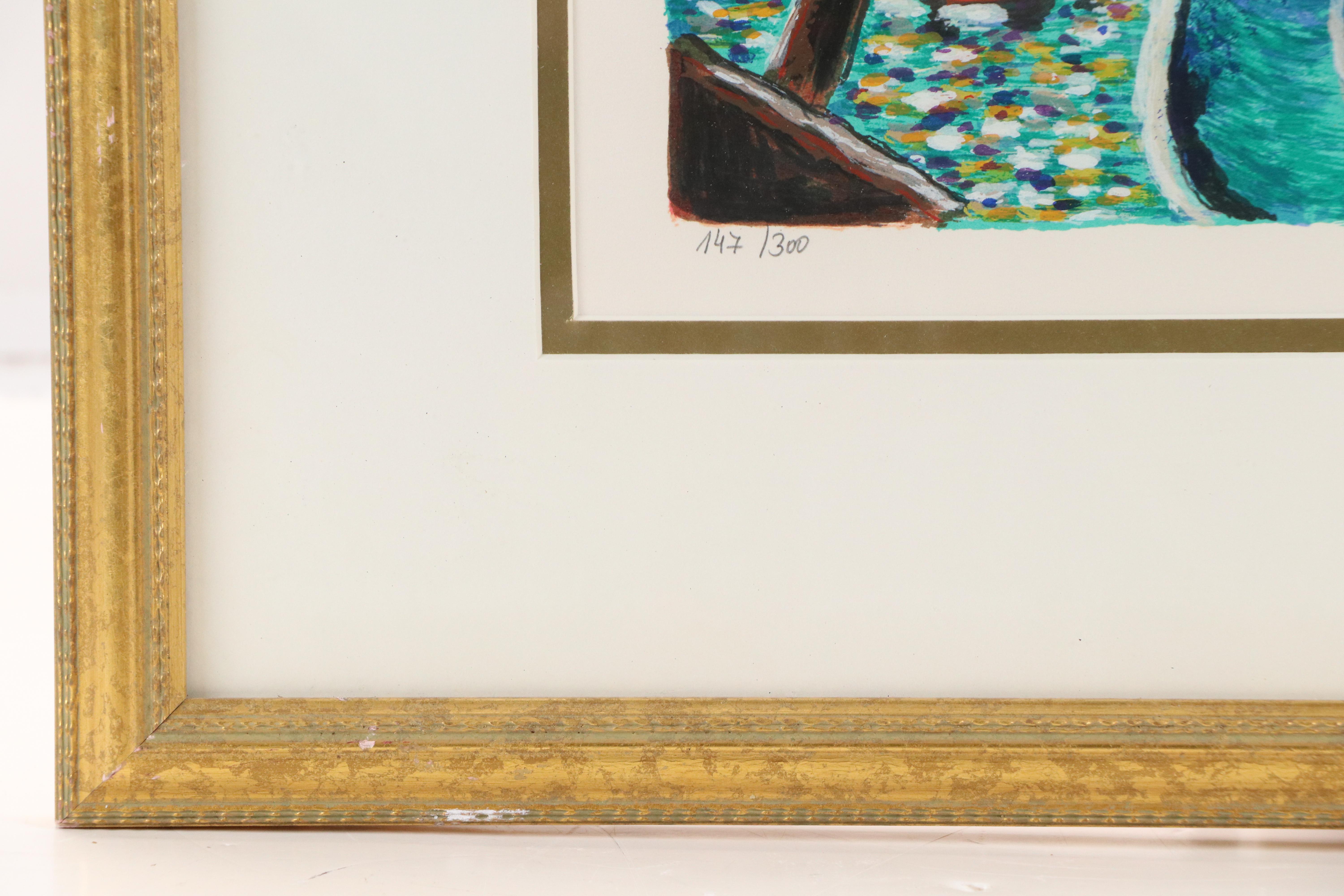 Zamy Steynovitz Serigraph "Speaking Love," Late 20th Century