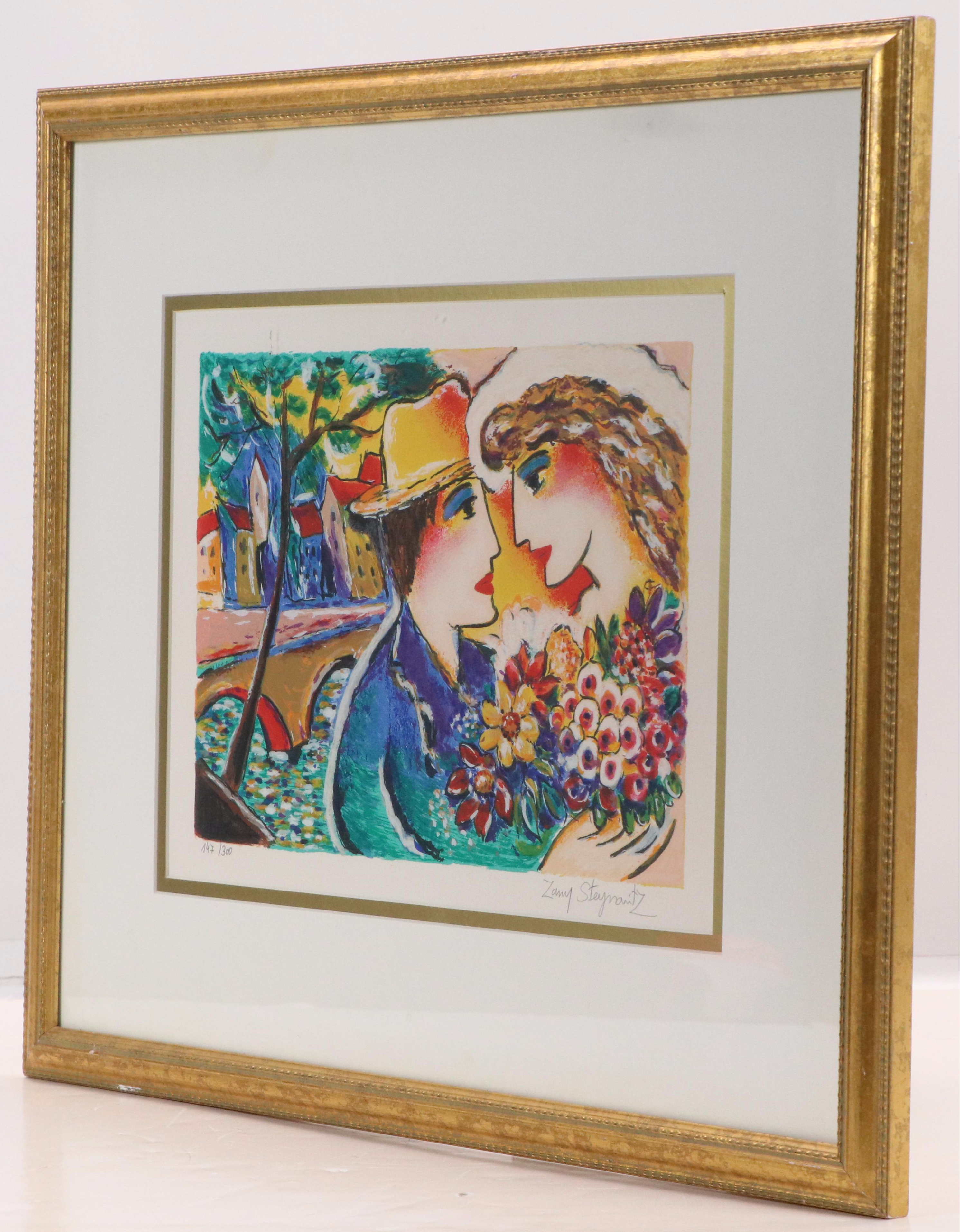 Zamy Steynovitz Serigraph "Speaking Love," Late 20th Century