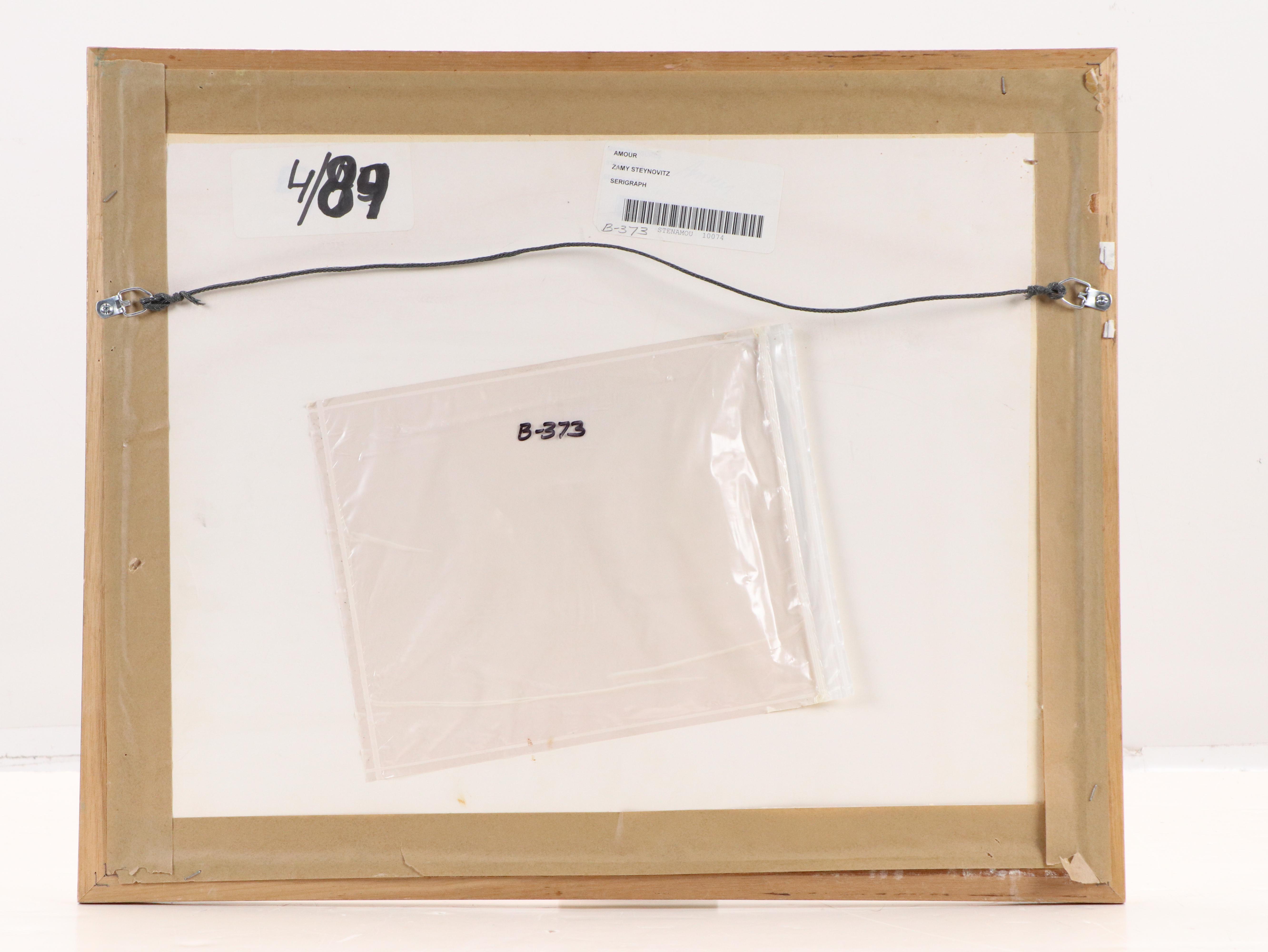 Zamy Steynovitz Serigraph "Speaking Love," Late 20th Century