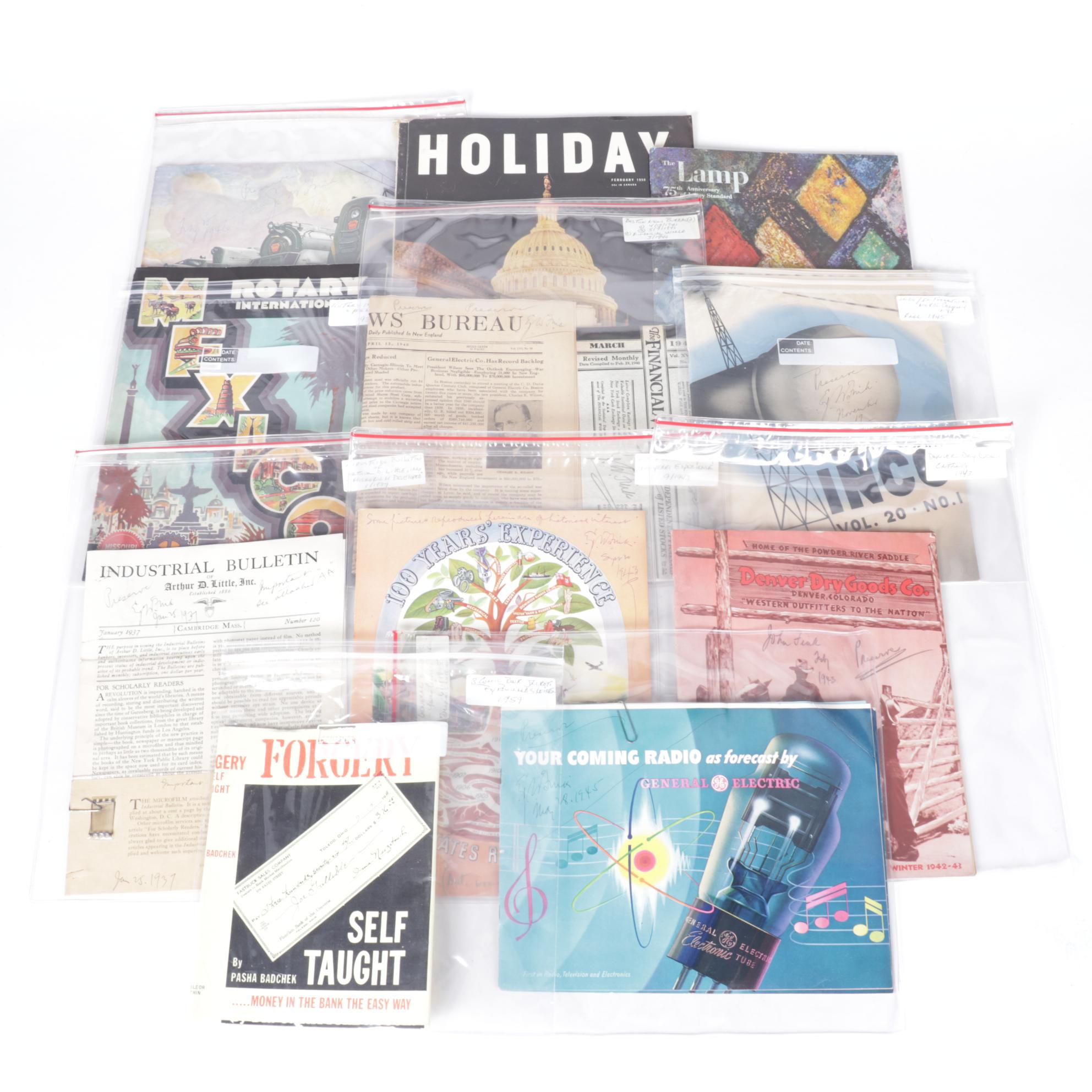 Reginald S. Leister Comedic Book Jackets with General Electric and More Catalogs