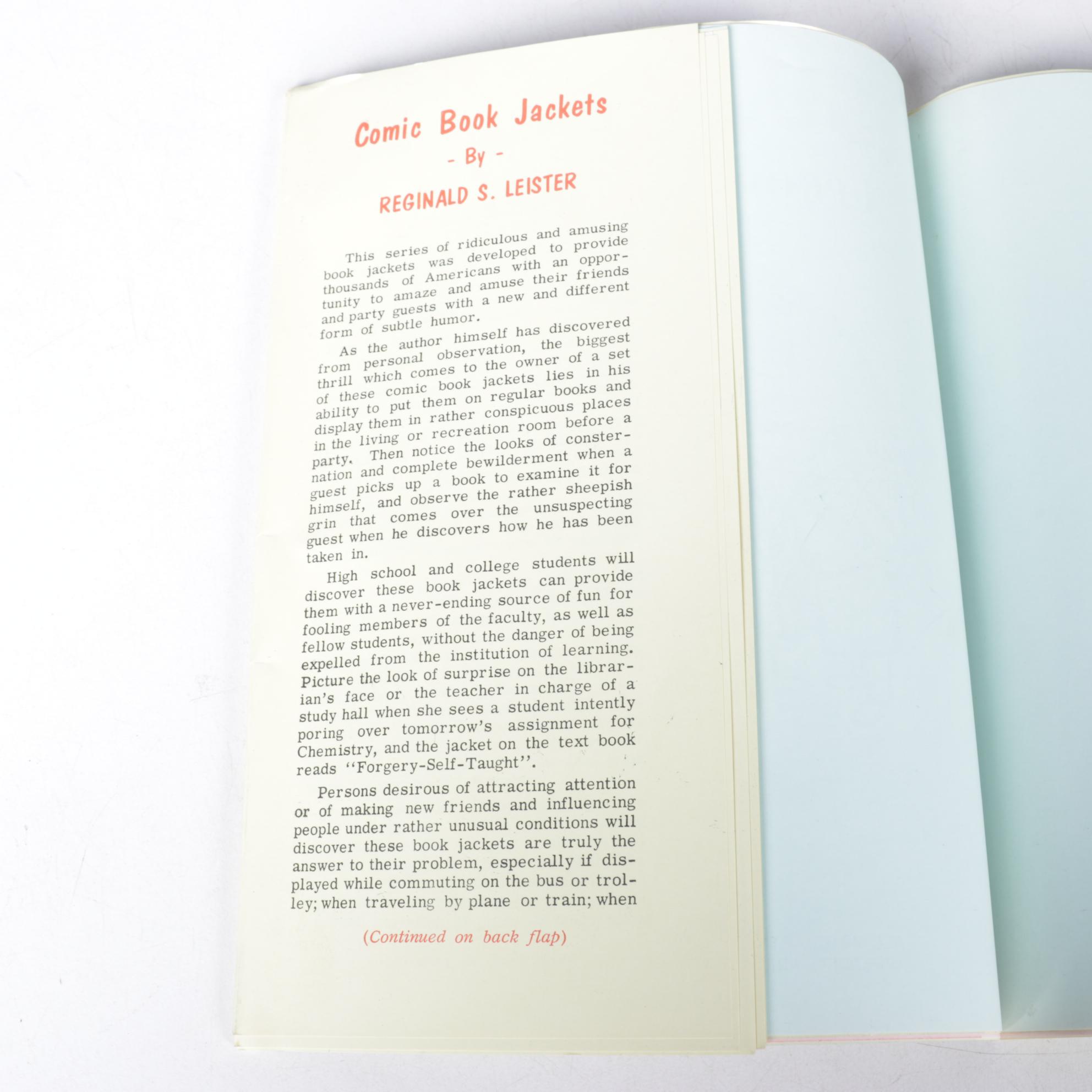 Reginald S. Leister Comedic Book Jackets with General Electric and More Catalogs