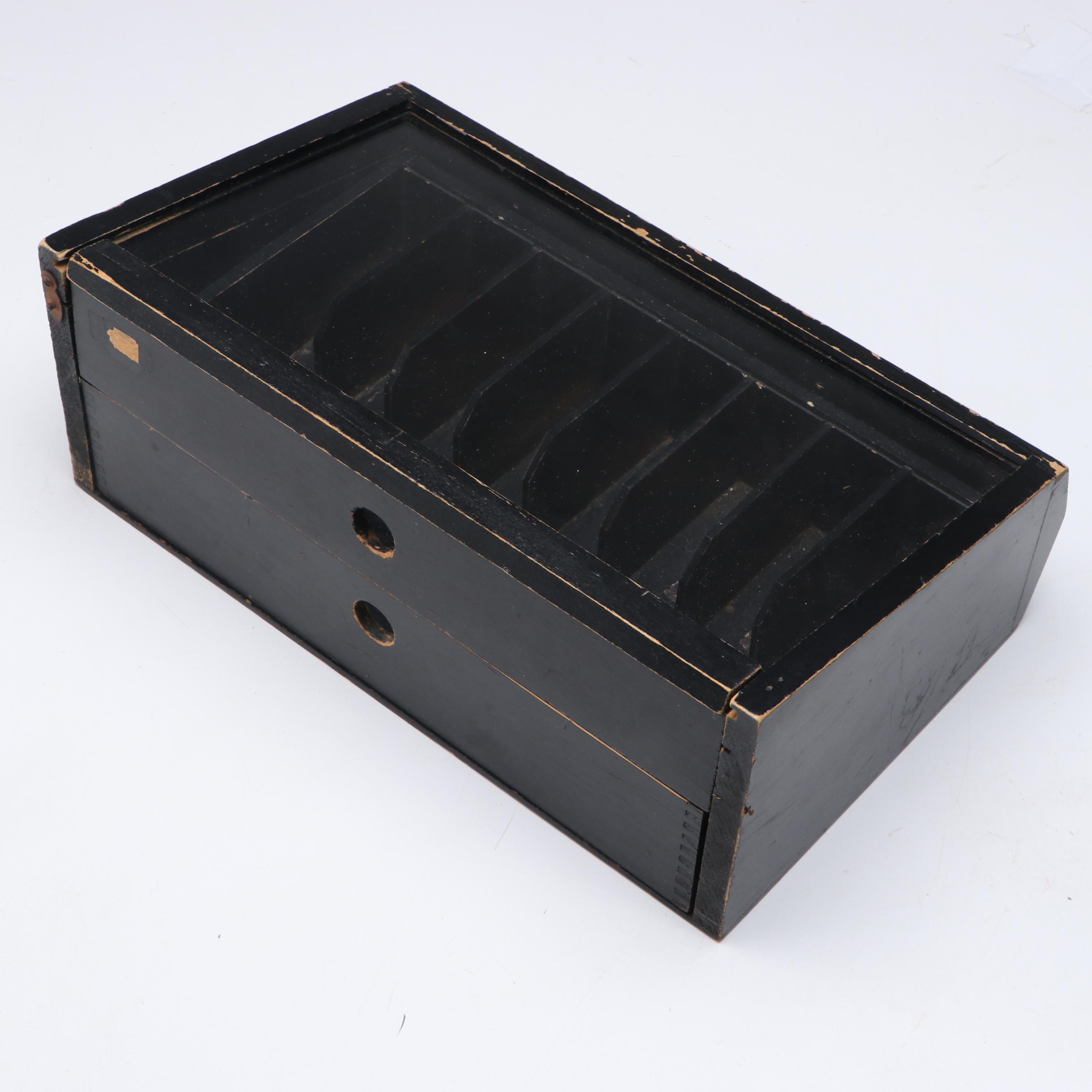 Foster Black Wooden Advertising Store Display, Early to Mid-20th Century