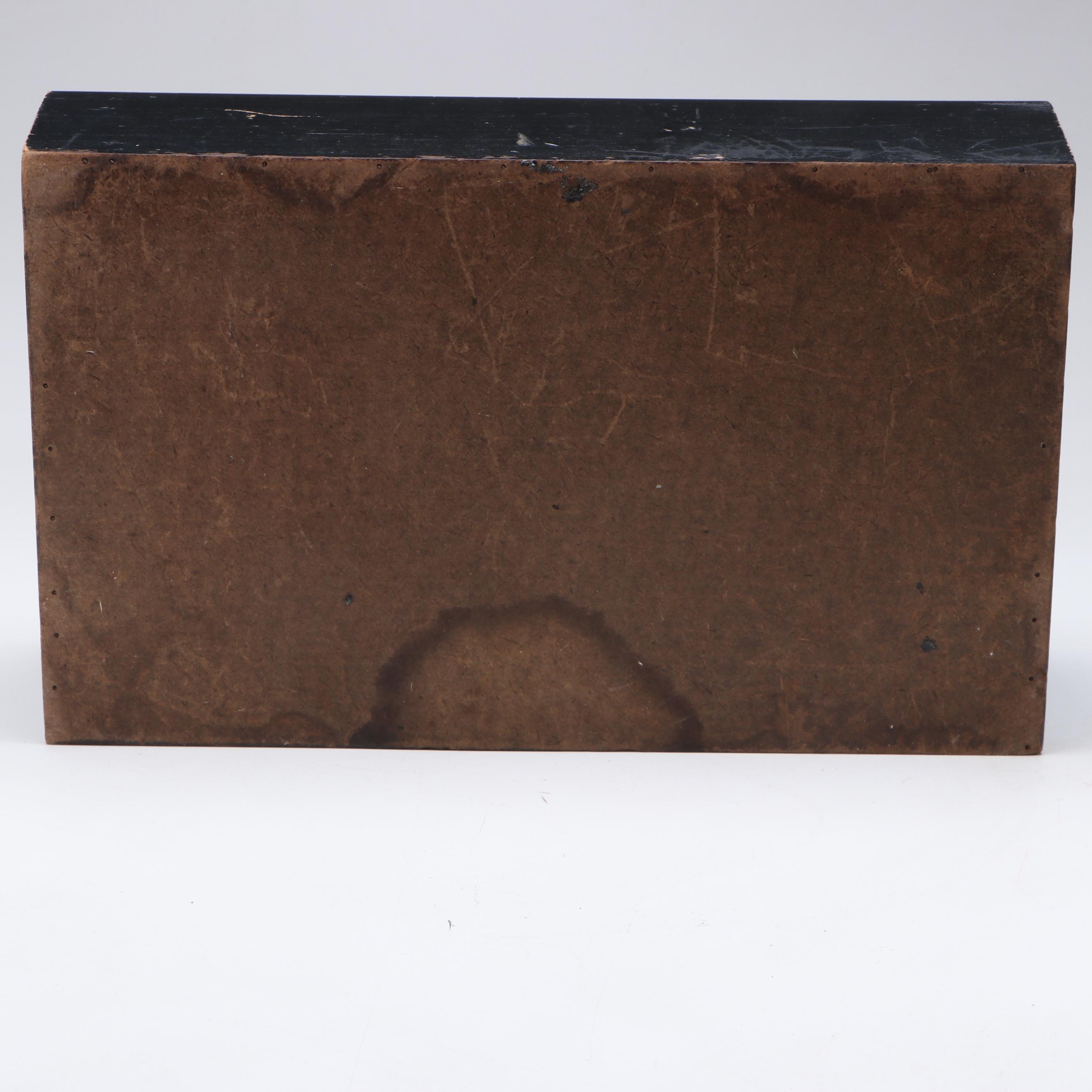 Foster Black Wooden Advertising Store Display, Early to Mid-20th Century