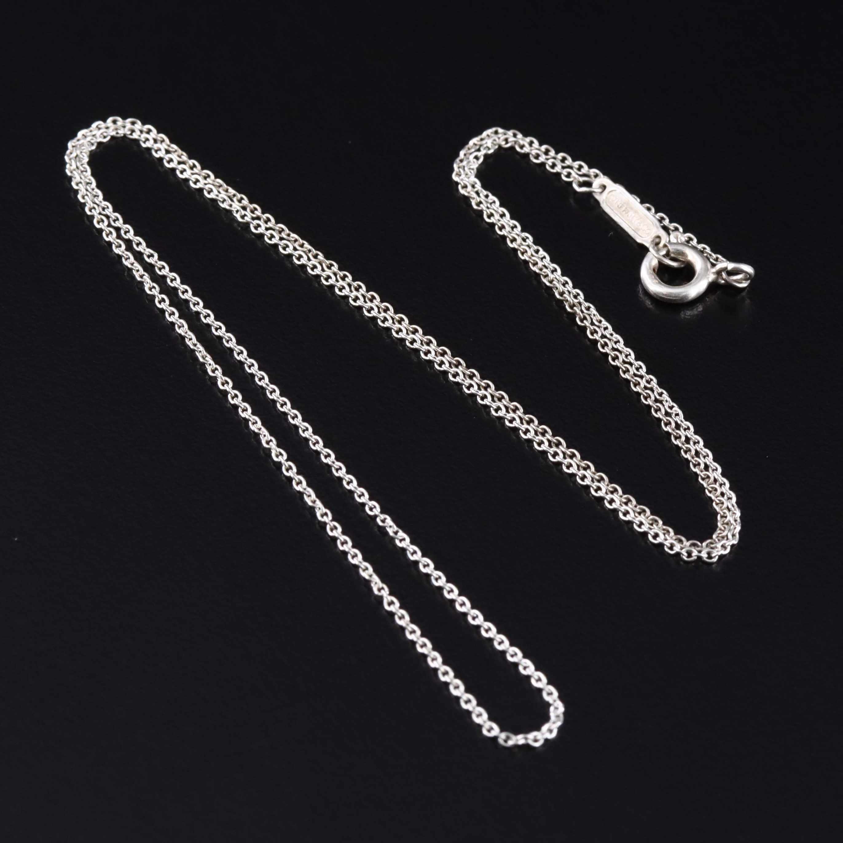 Tiffany & Co. Sterling Cable Chain Necklace