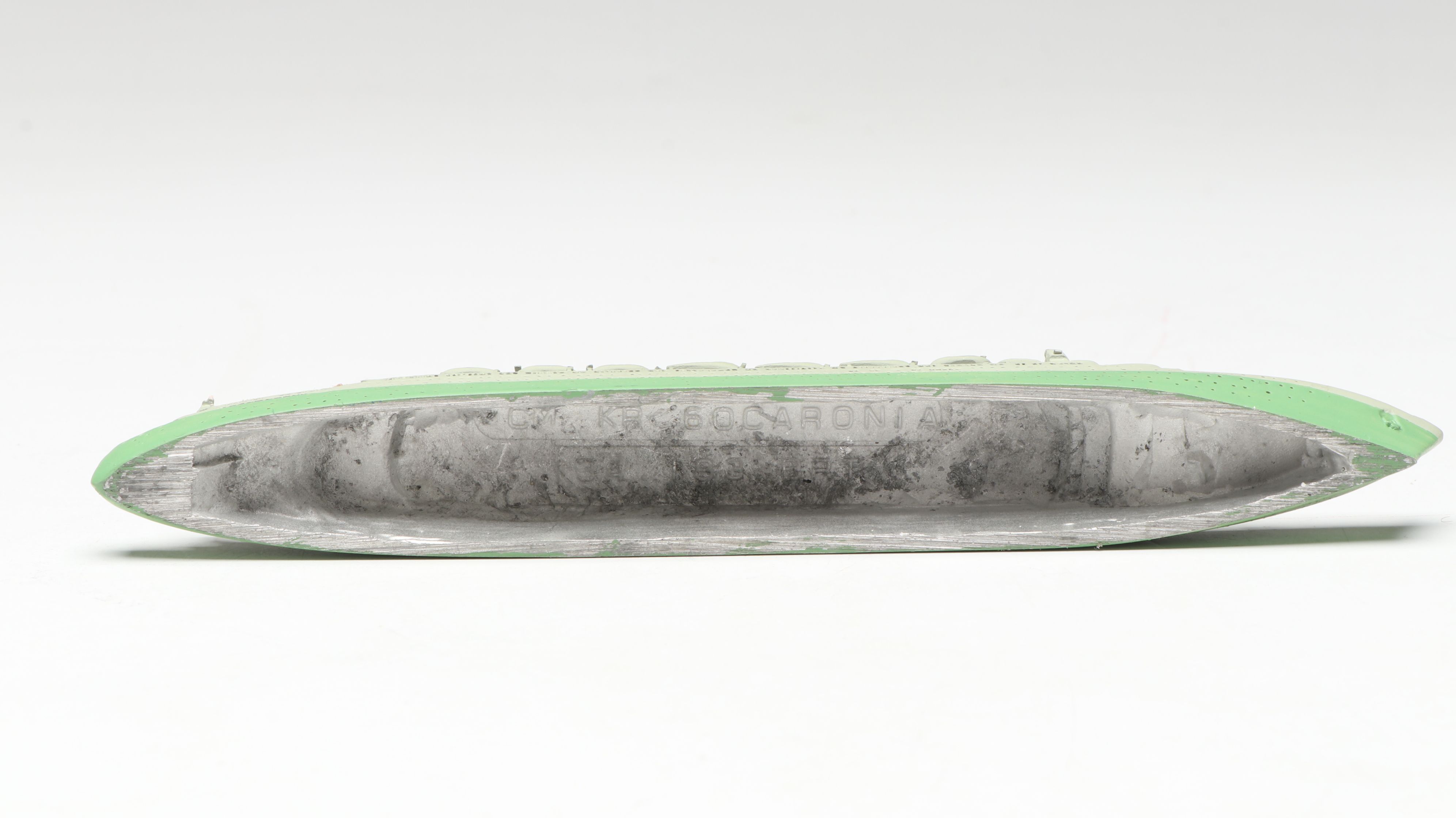 Bassett-Lowke Wooden "SS California" with Other Hand-Painted Metal Ship Models