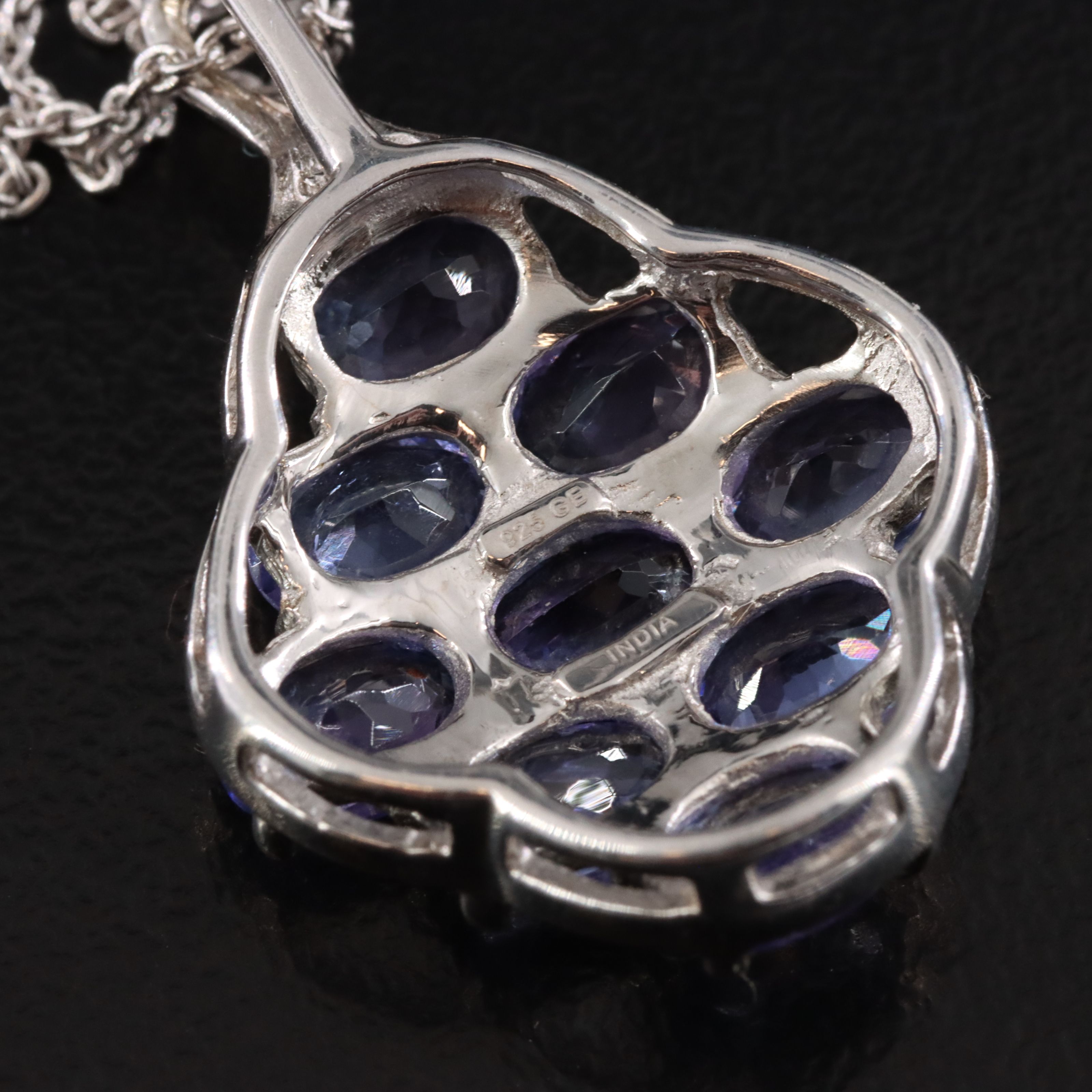 Sterling Tanzanite Pendant Necklace