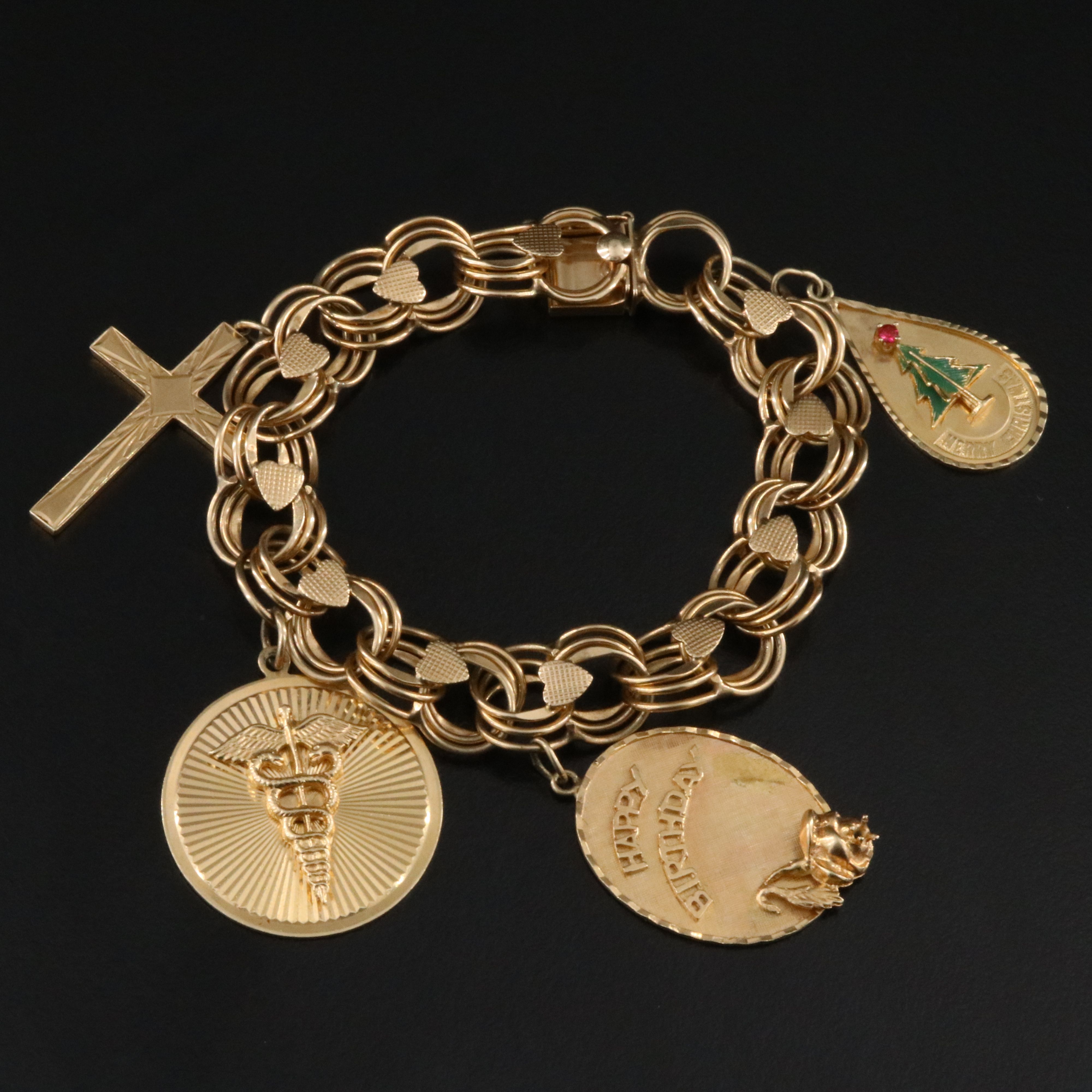 14K Charm Bracelet