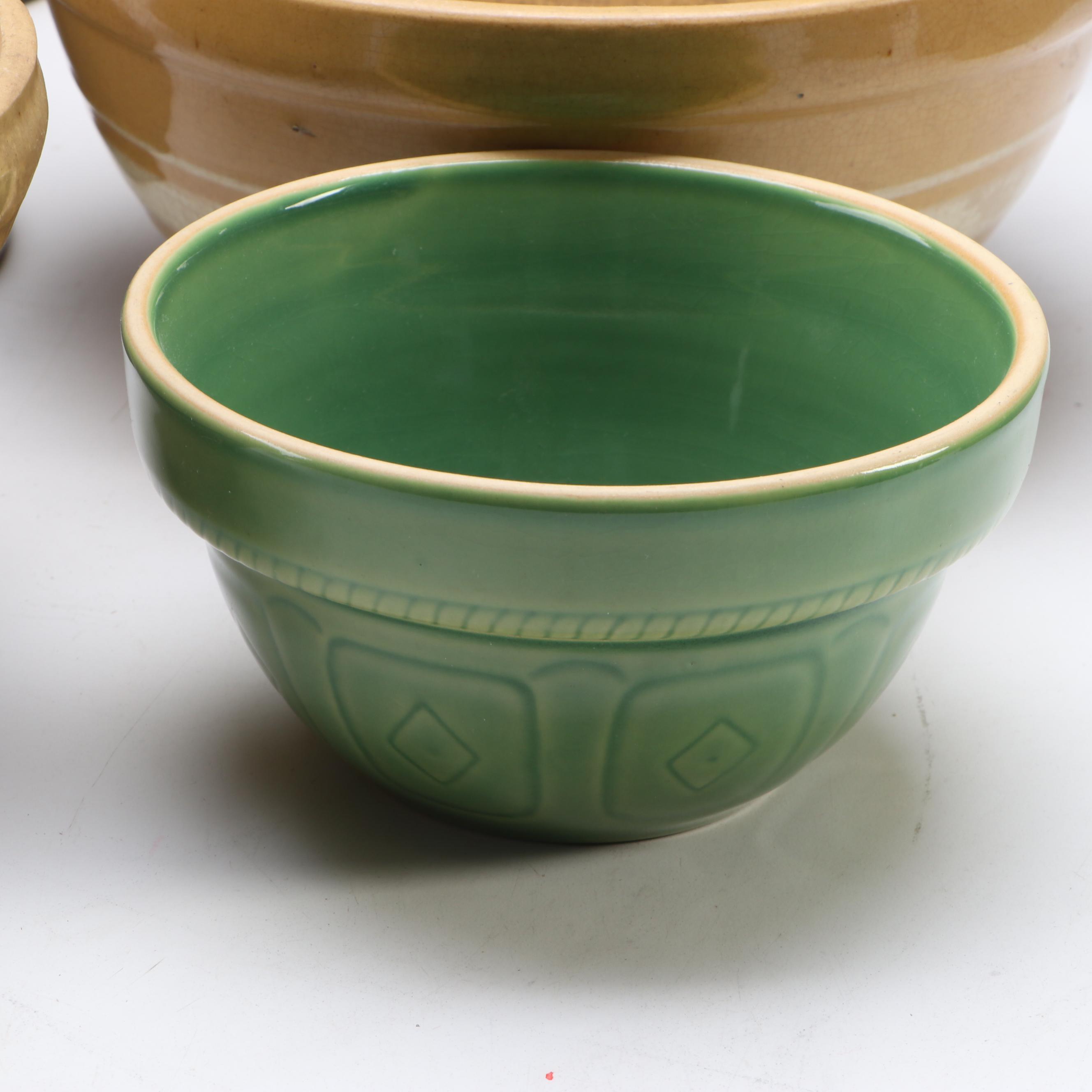 Robinson Ransbottom with Other Ceramic Bowls and Crocks