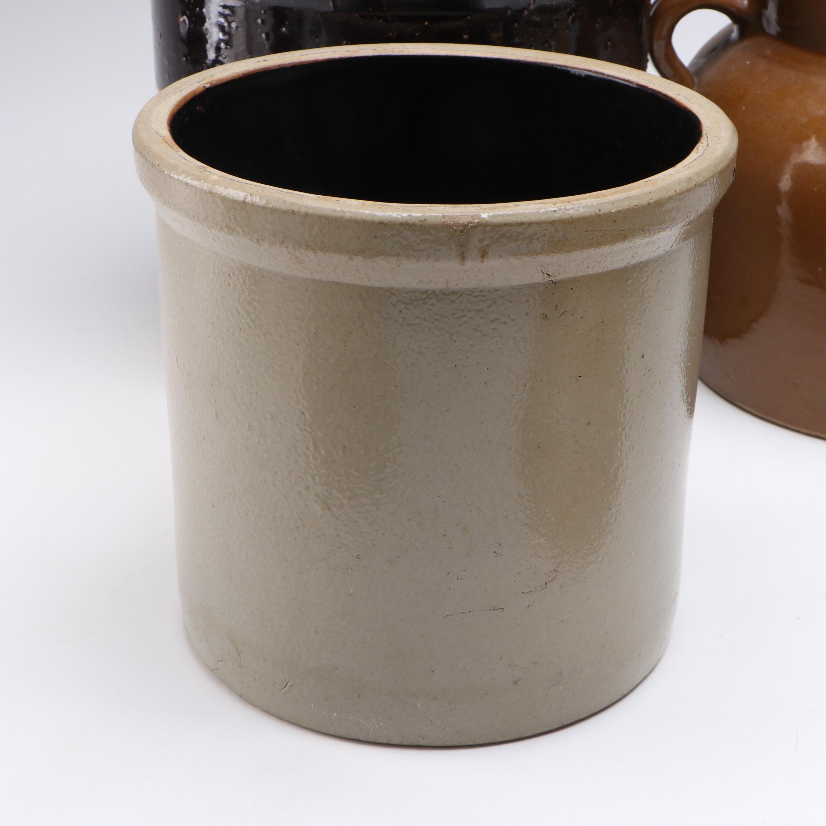 Robinson Ransbottom with Other Ceramic Bowls and Crocks