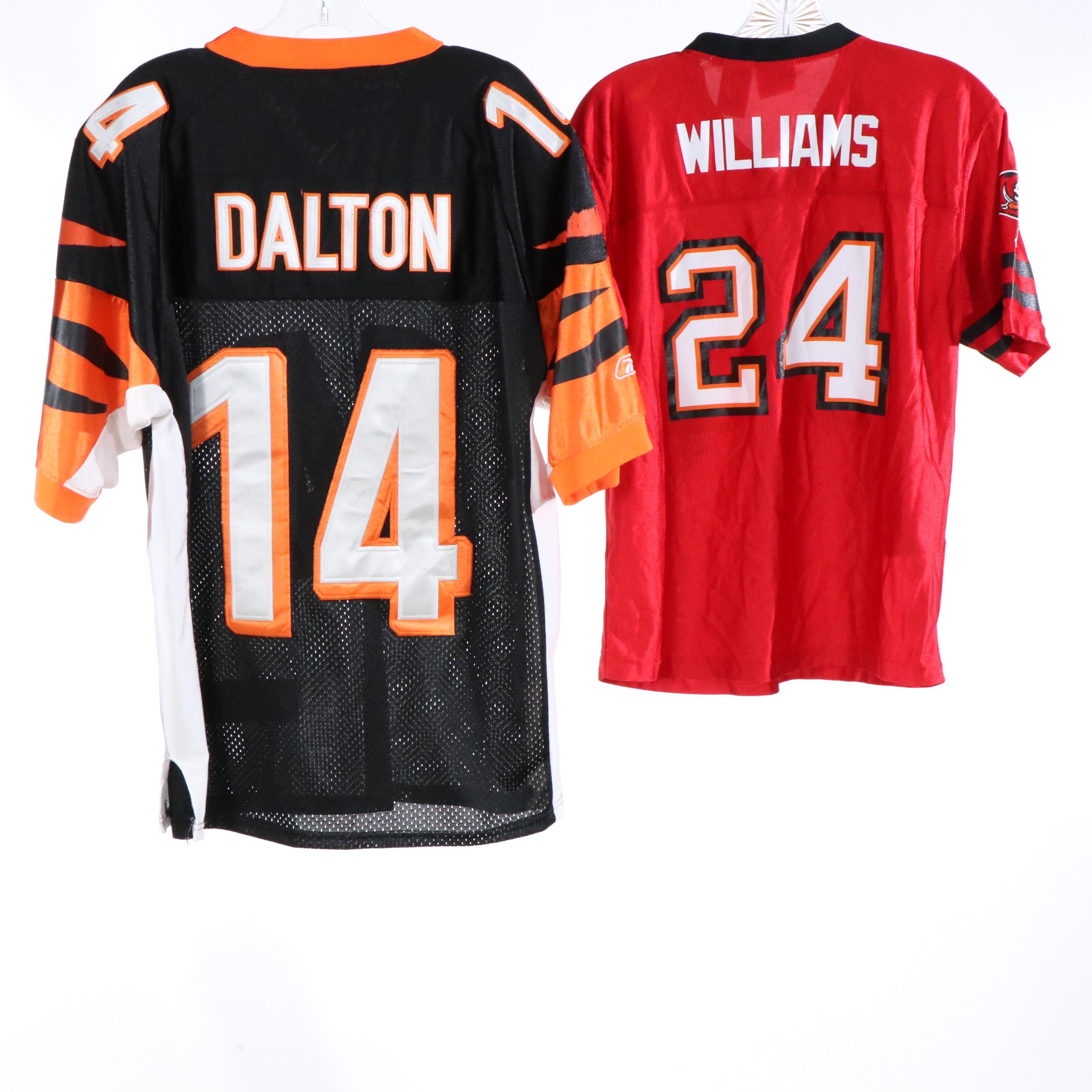 Cincinnati Bengals and Tampa Bay Buccaneers Football Jerseys with More