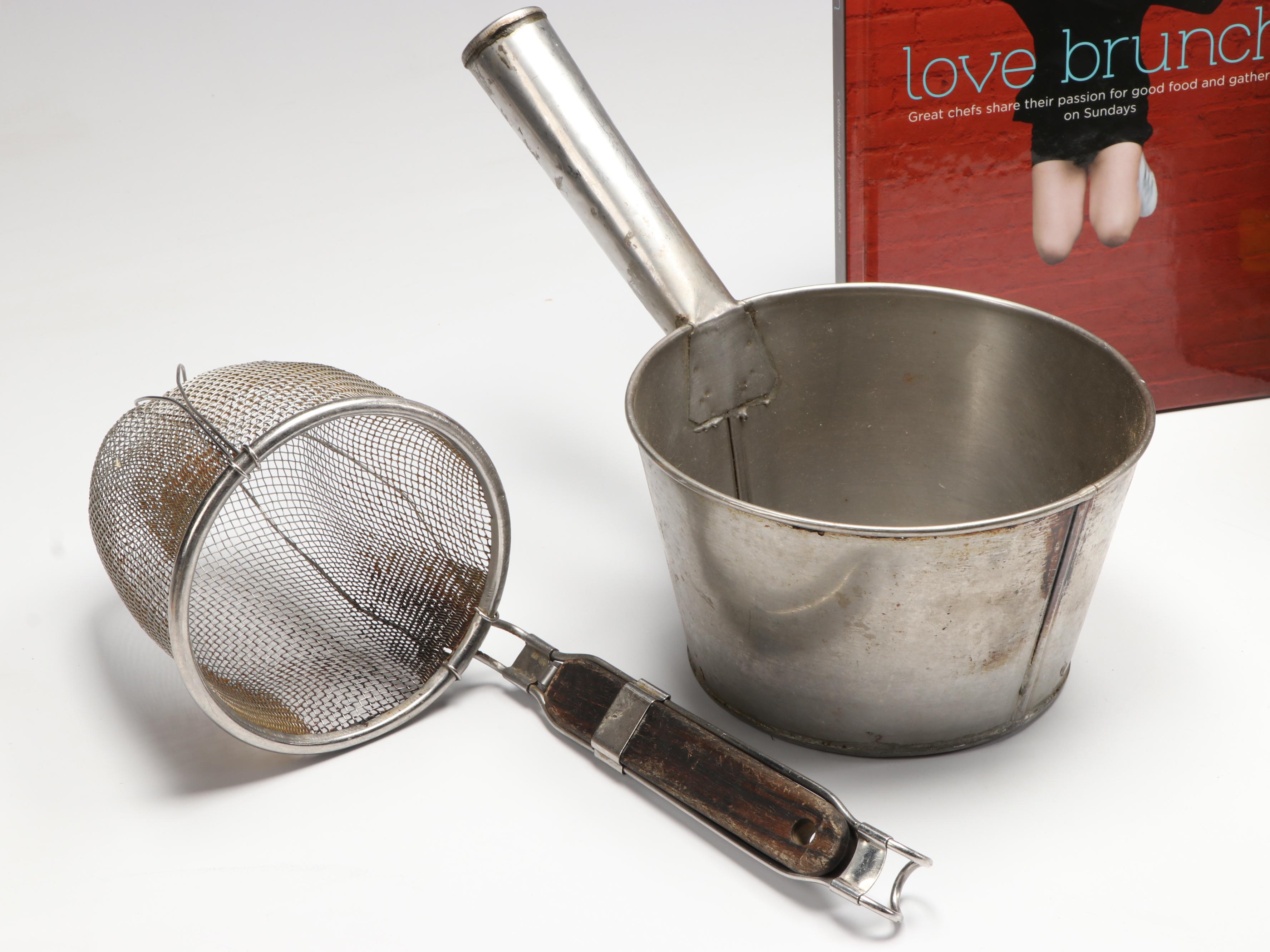 Professional Stainless Steel Kitchenware with "Love Brunch" Cookbook