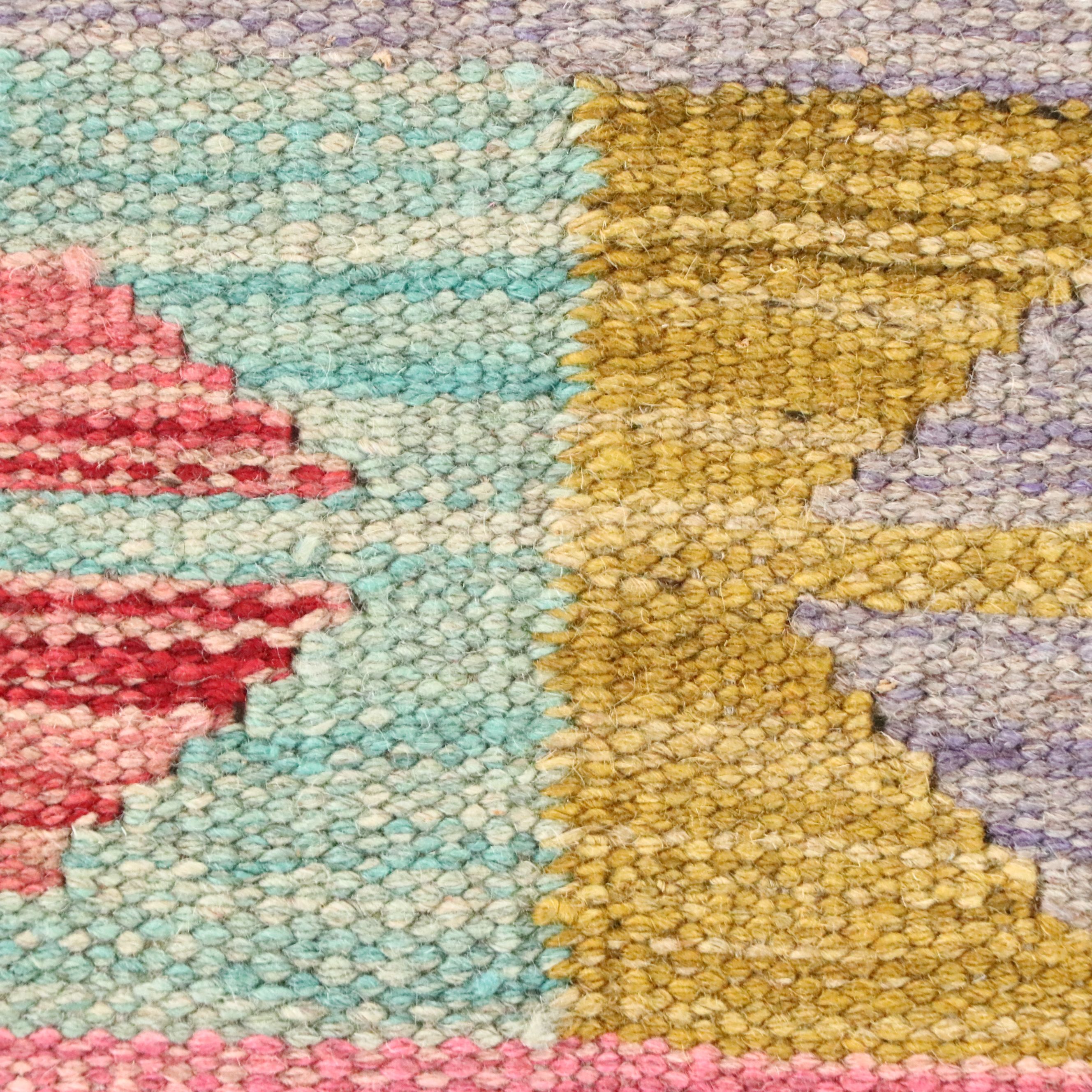 5' x 6'10 Handwoven Pakistani Kilim Area Rug