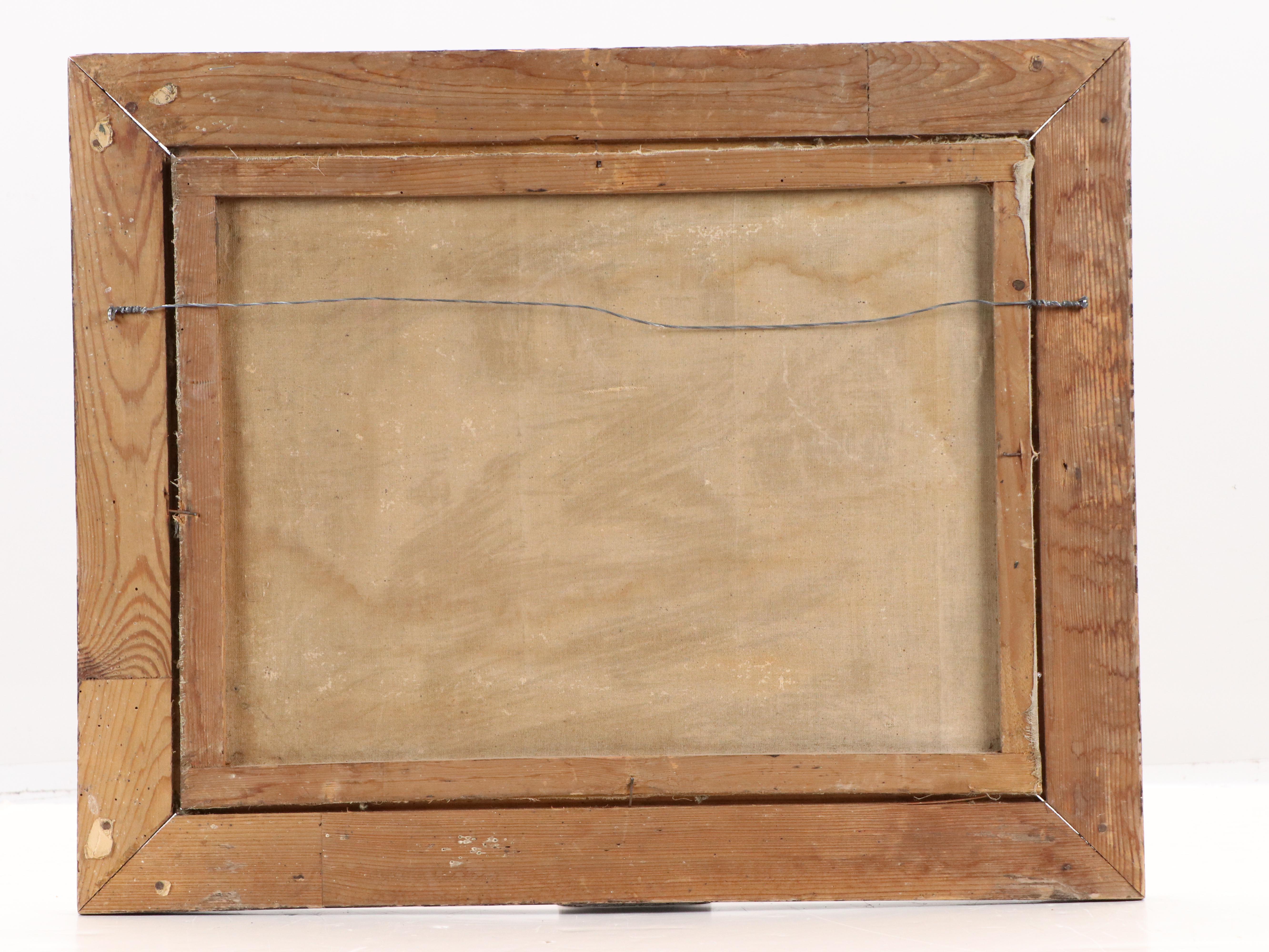 Plischka Oil Painting of Two Teddy Bears, Circa Mid-20th Century