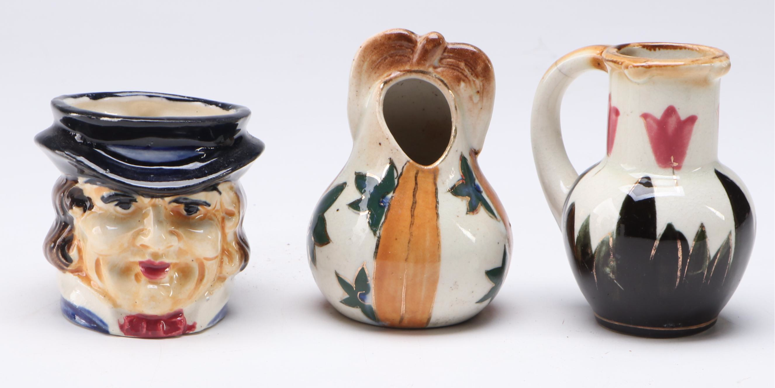 Pico and Other Occupied Japan Creamer Vase and Character Mug, Mid-20th Century