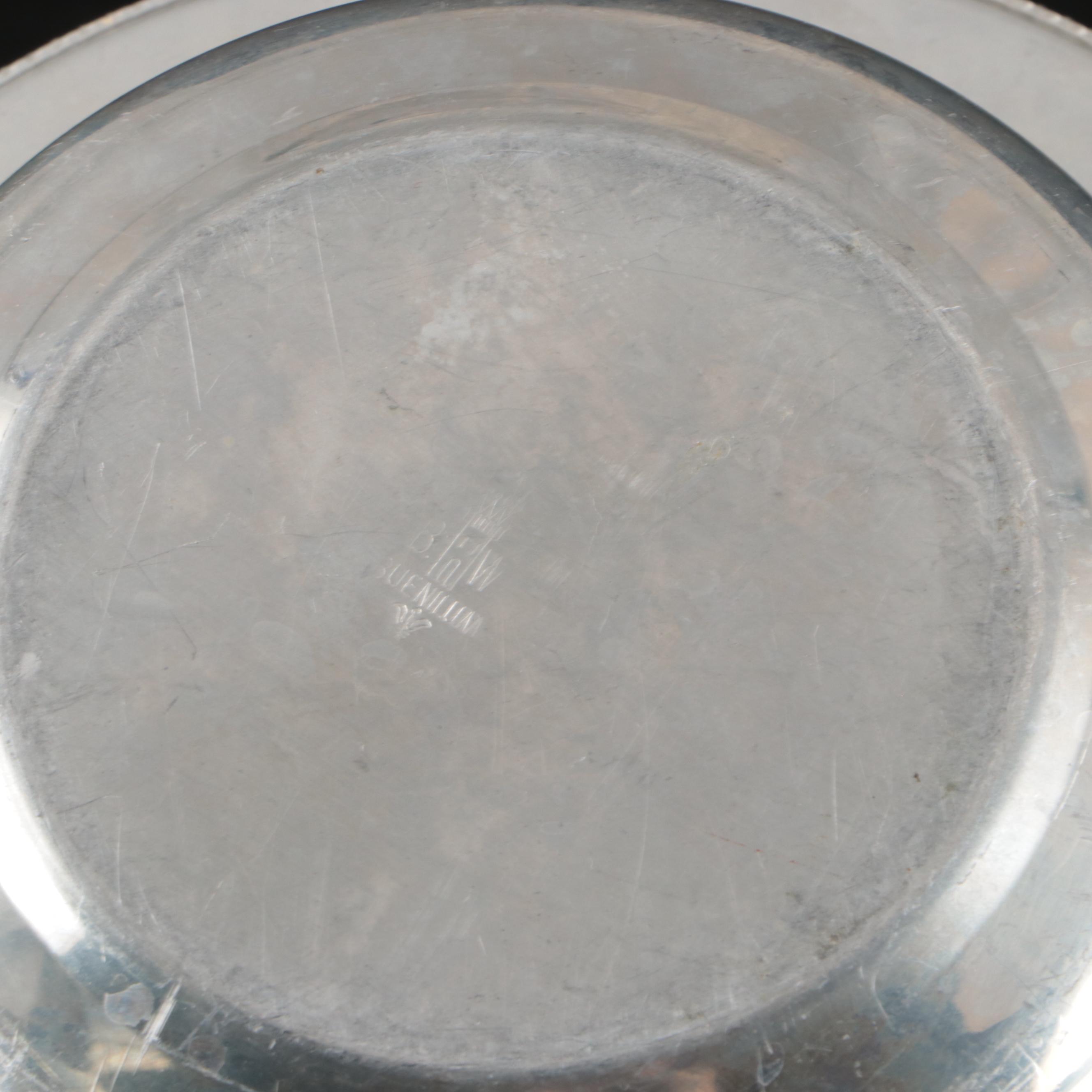 Italian Hammered Aluminum Ice Bucket, Repoussé Coasters and More Metal Serveware