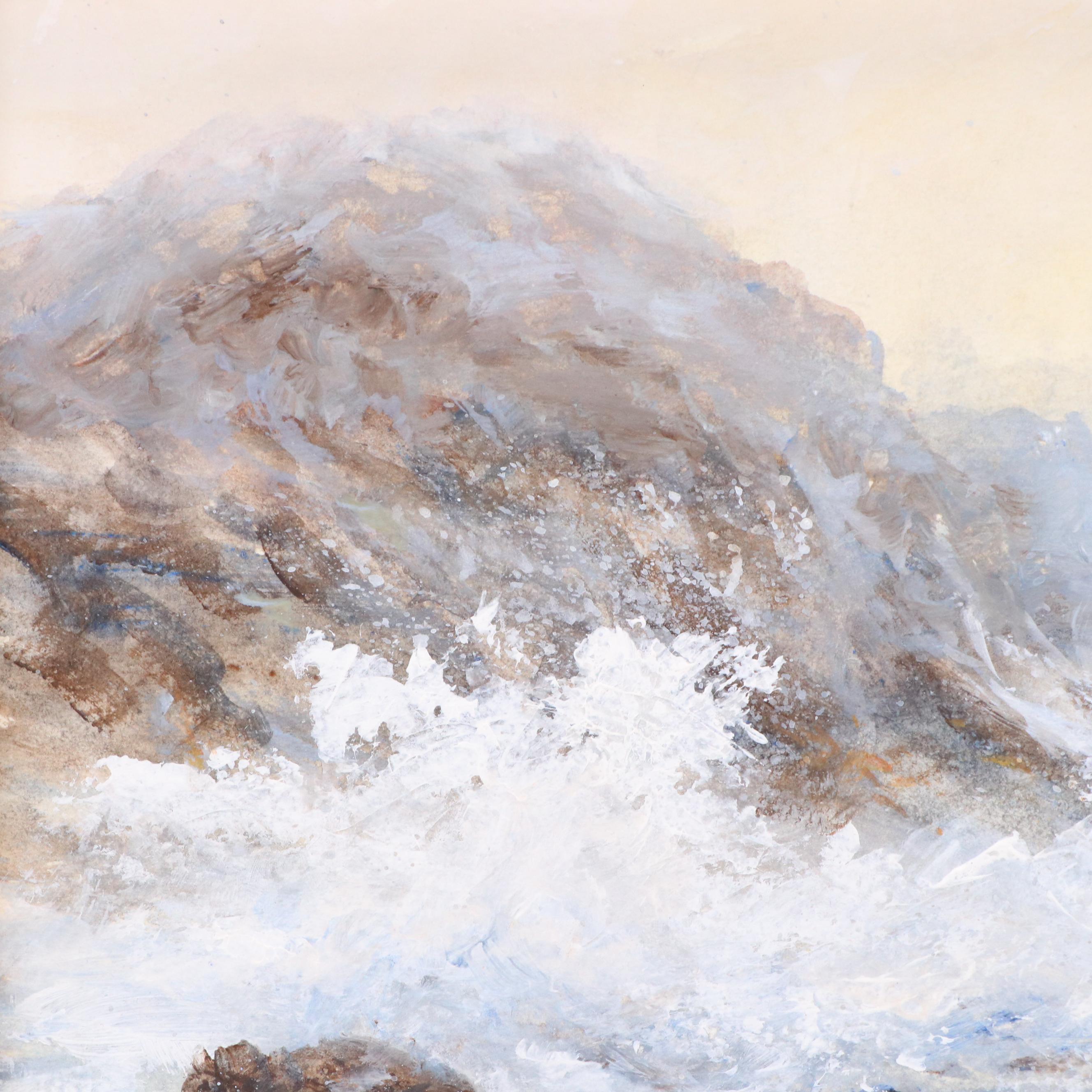 Sylvia Dyer Seascape Acrylic Painting "Washerwoman Love Song," 21st Century