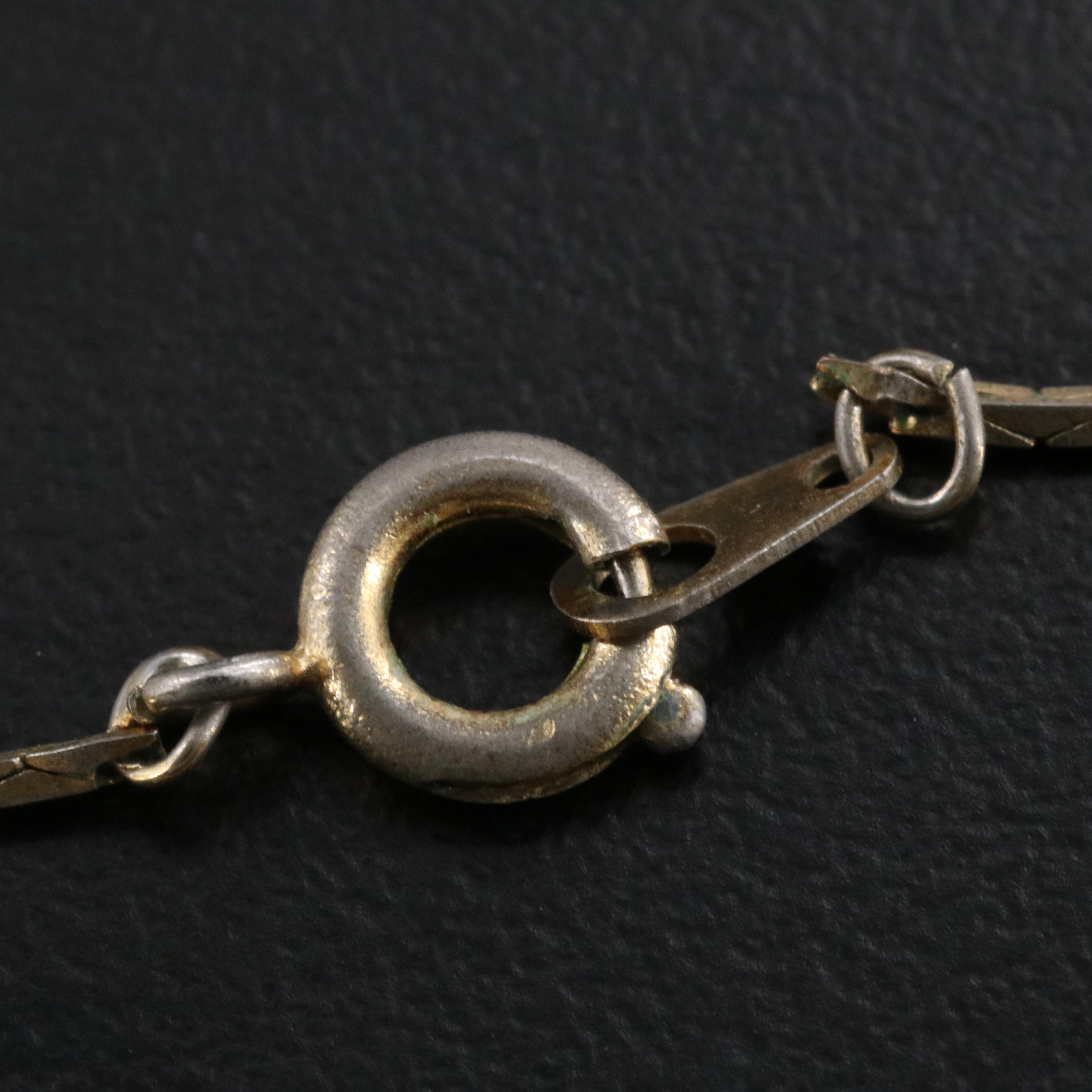 14K Glass Pendant with Necklace