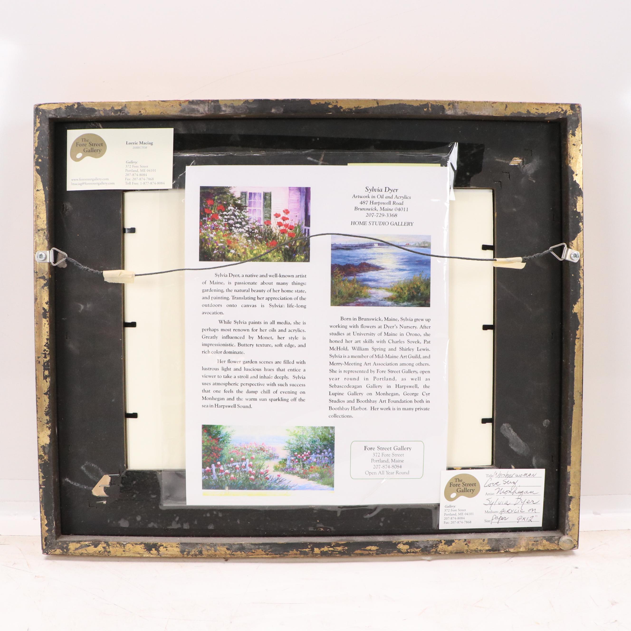 Sylvia Dyer Seascape Acrylic Painting "Washerwoman Love Song," 21st Century