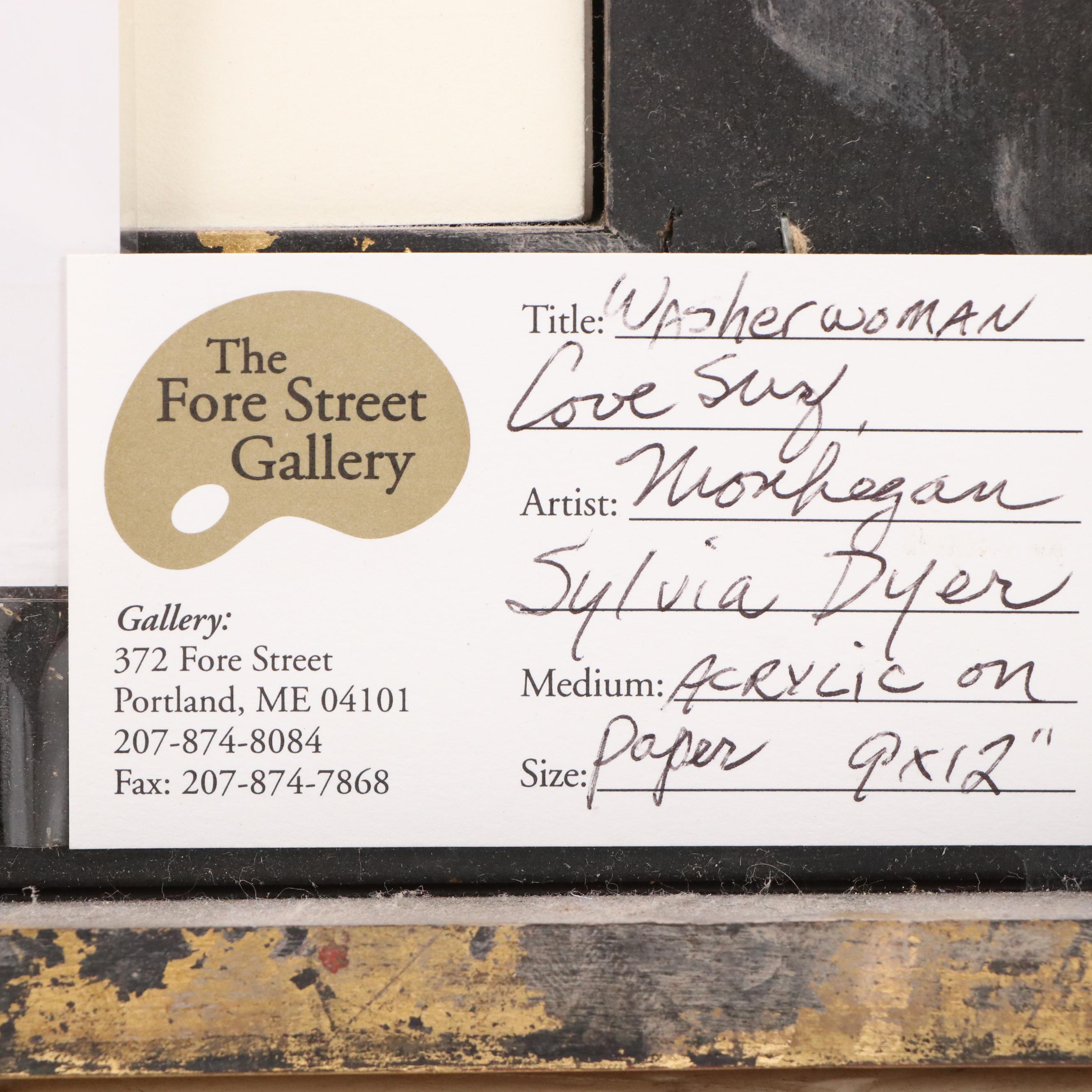 Sylvia Dyer Seascape Acrylic Painting "Washerwoman Love Song," 21st Century