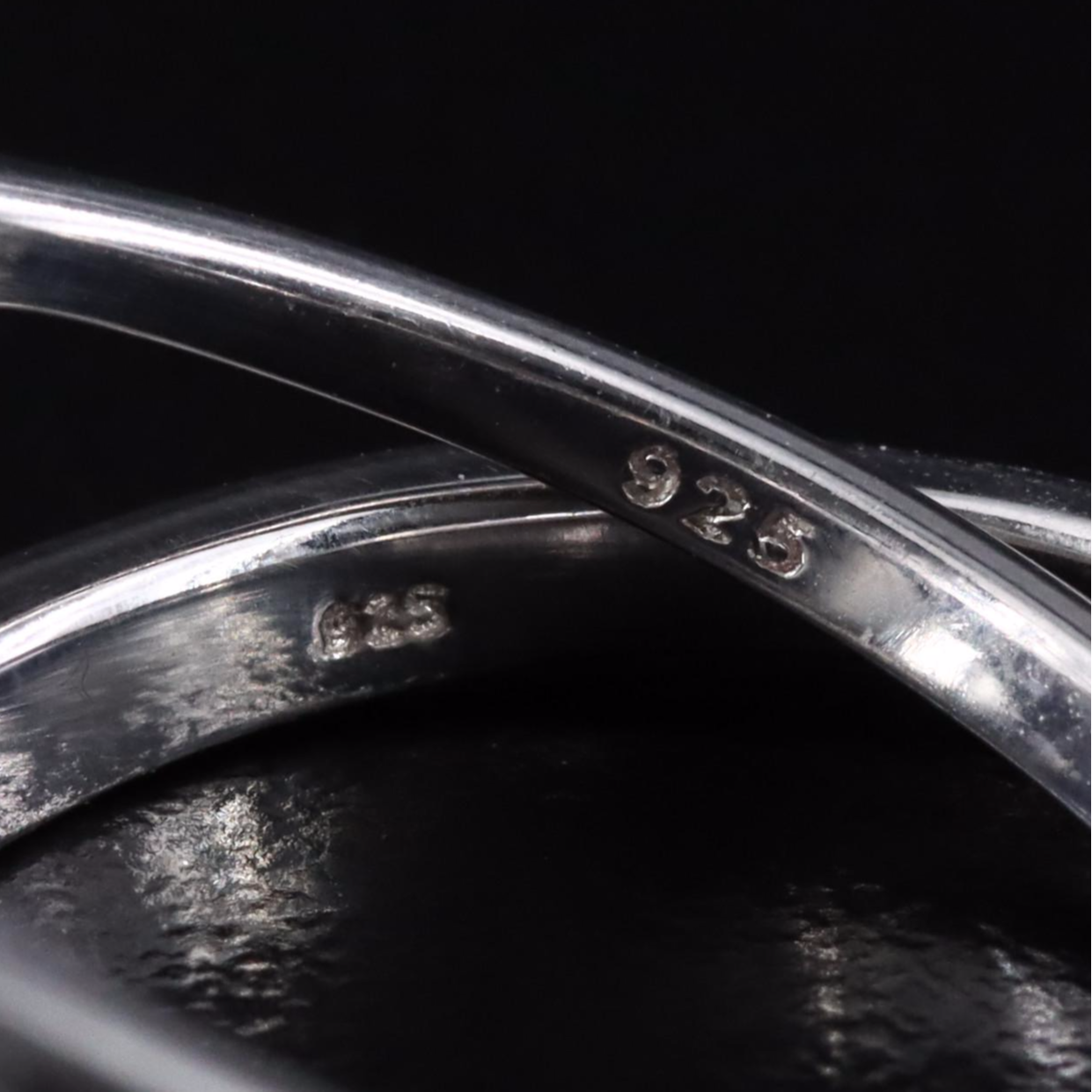 Sterling Tanzanite Contour and Bypass Rings