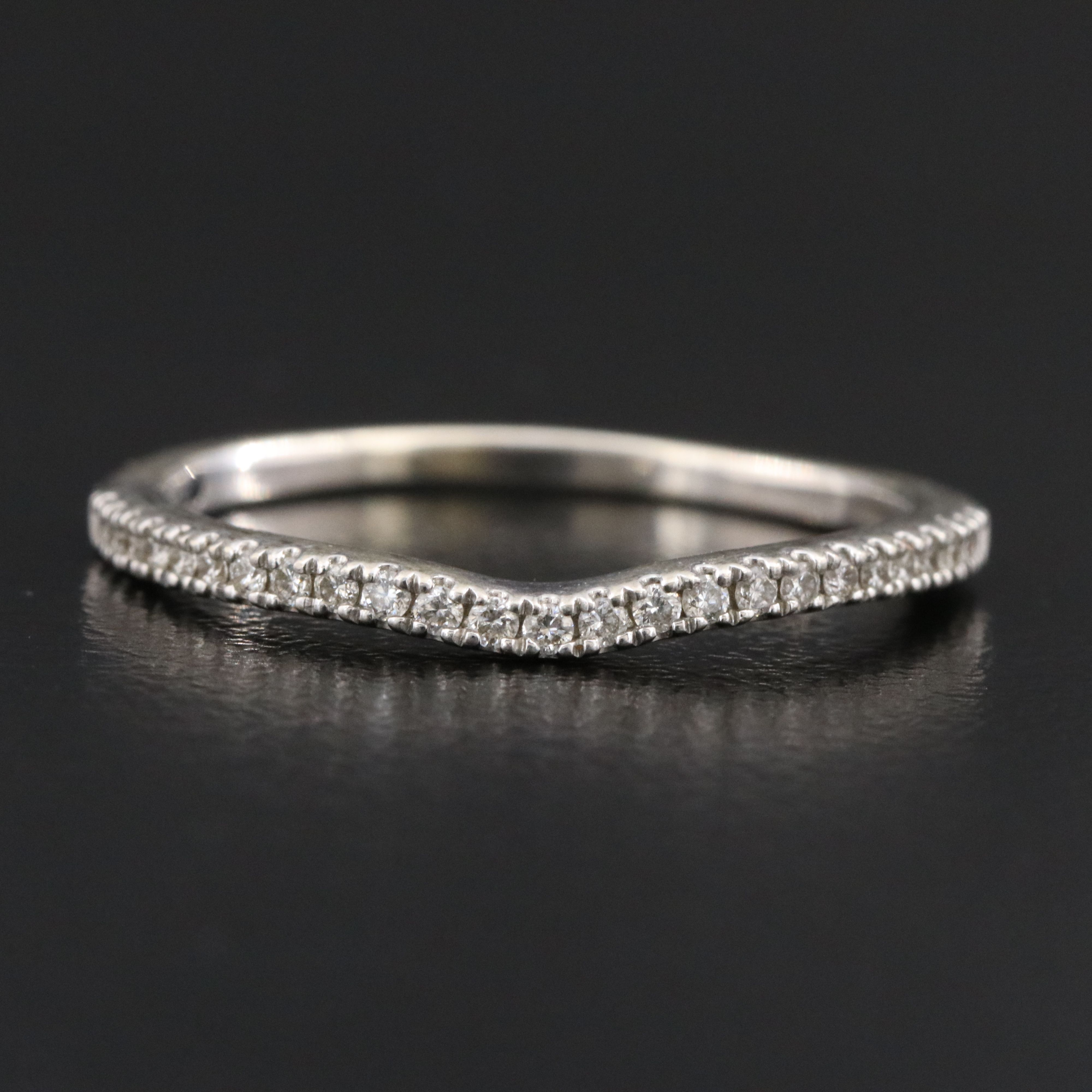 Vera Wang Love 14K 0.16 CTW Diamond Contour Ring