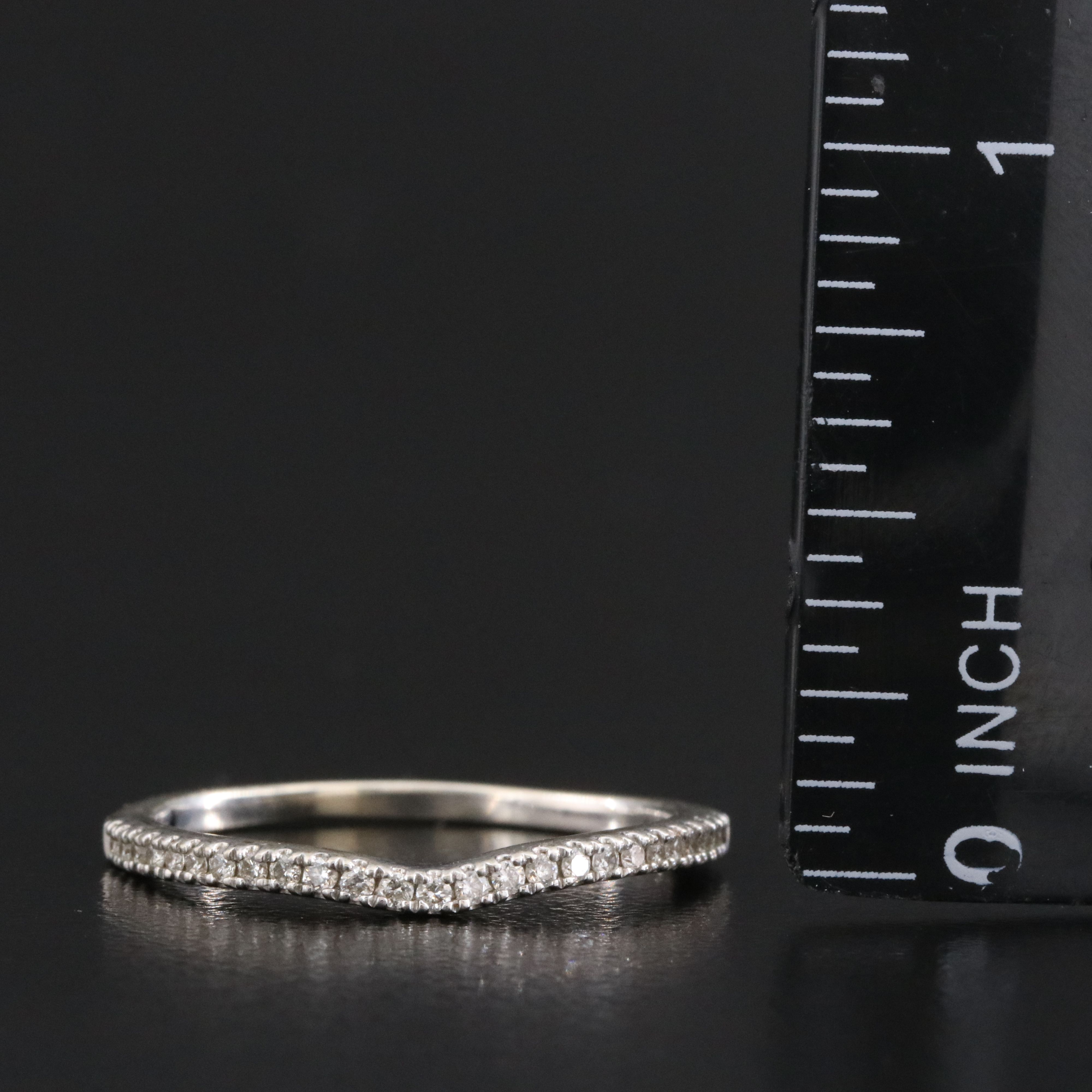 Vera Wang Love 14K 0.16 CTW Diamond Contour Ring