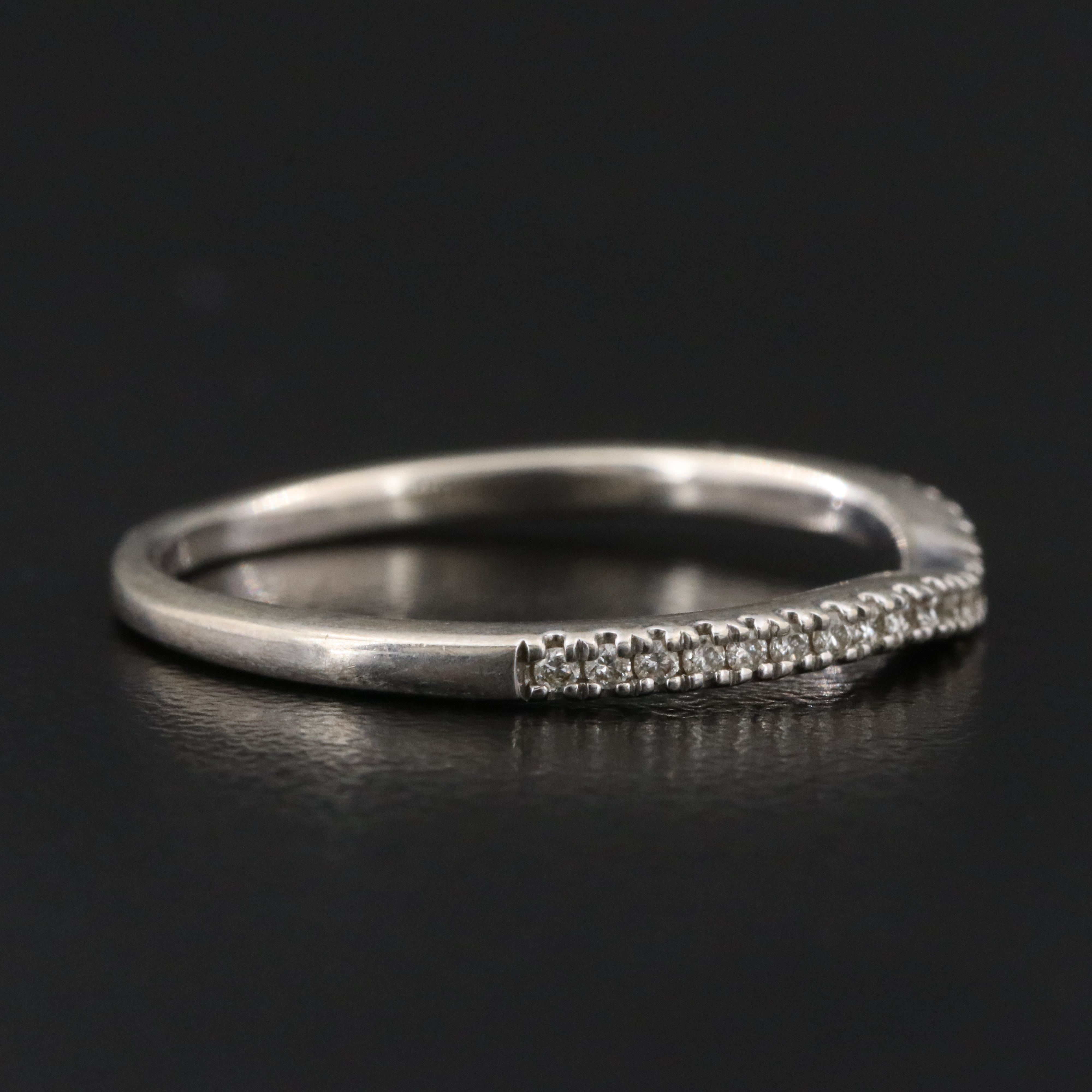 Vera Wang Love 14K 0.16 CTW Diamond Contour Ring