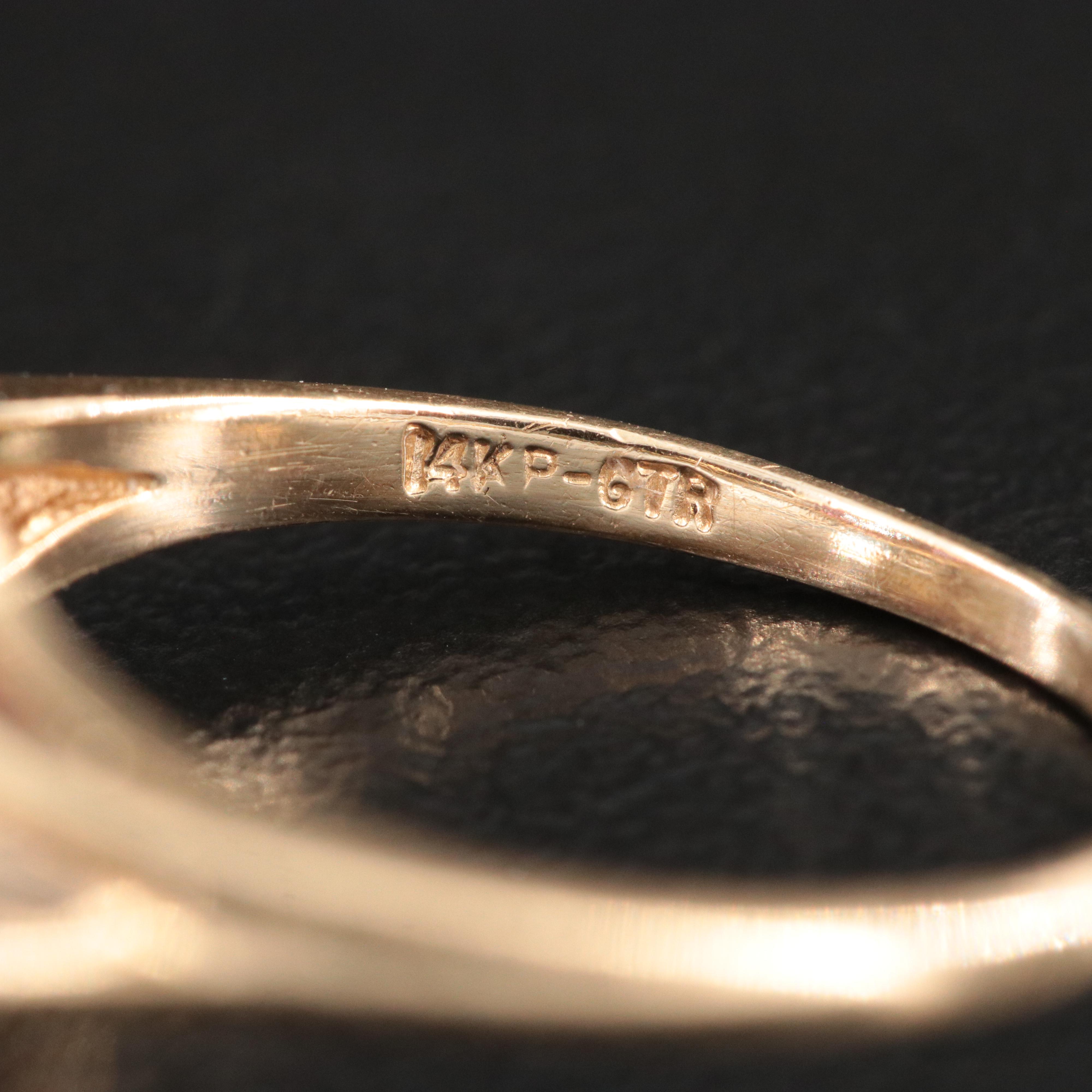 14K Diamond and Ruby Ring