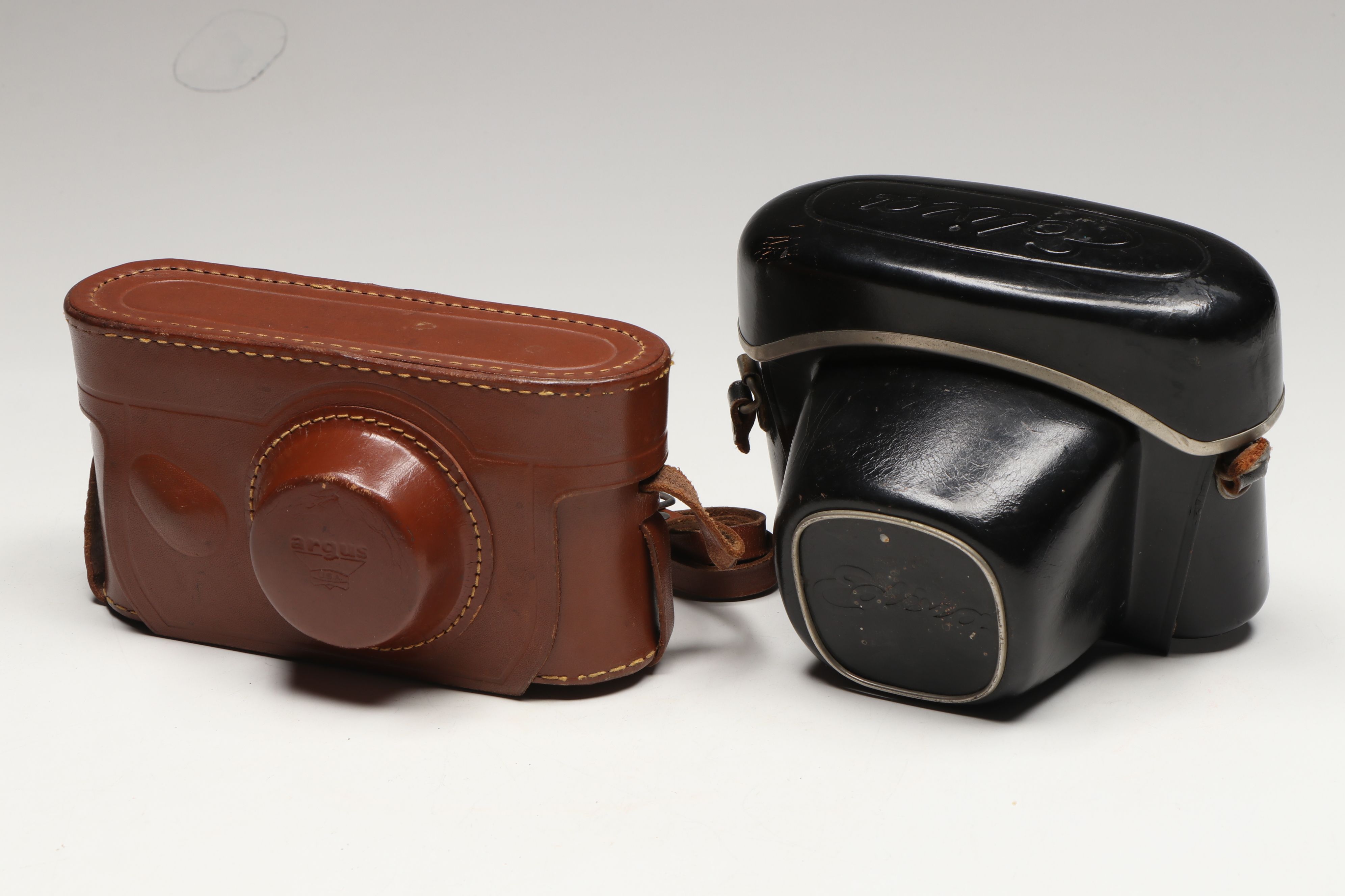 Edixa Reflex-B and Argus Cameras with Accessories, Mid-20th Century