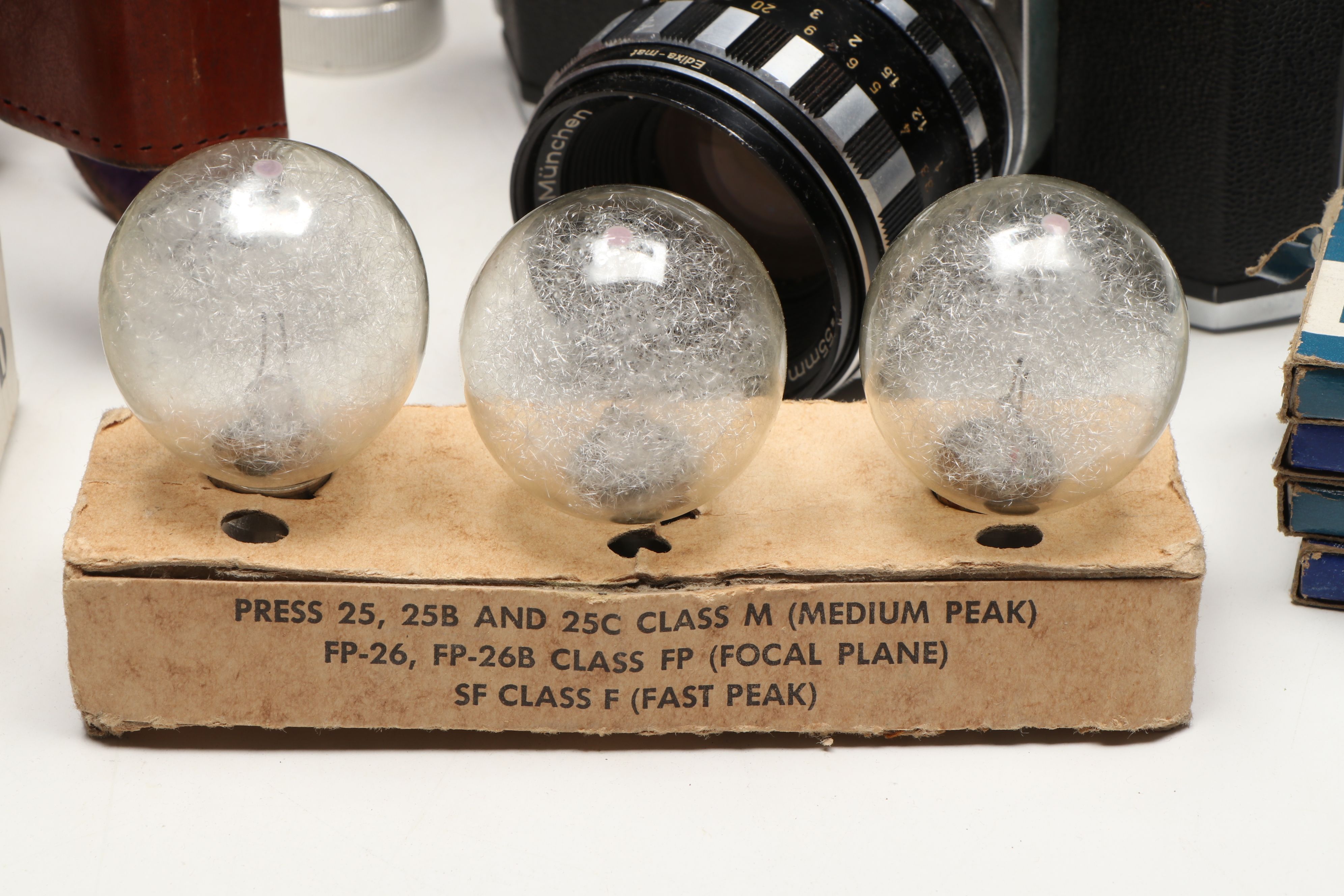 Edixa Reflex-B and Argus Cameras with Accessories, Mid-20th Century