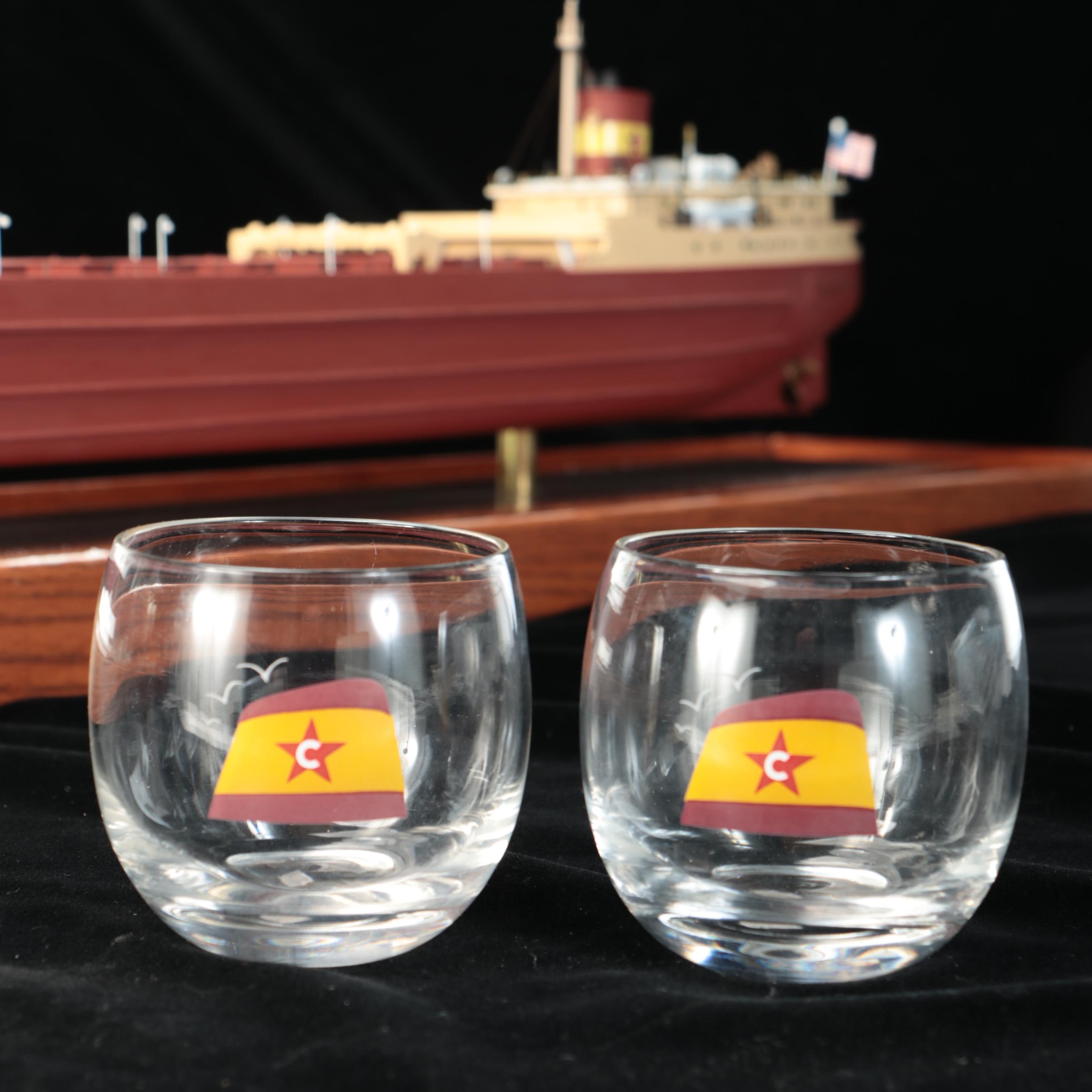 S.S. Edmund Fitzgerald Model Bulk Carrier/Gordon Lightfoot signed ship’s plate