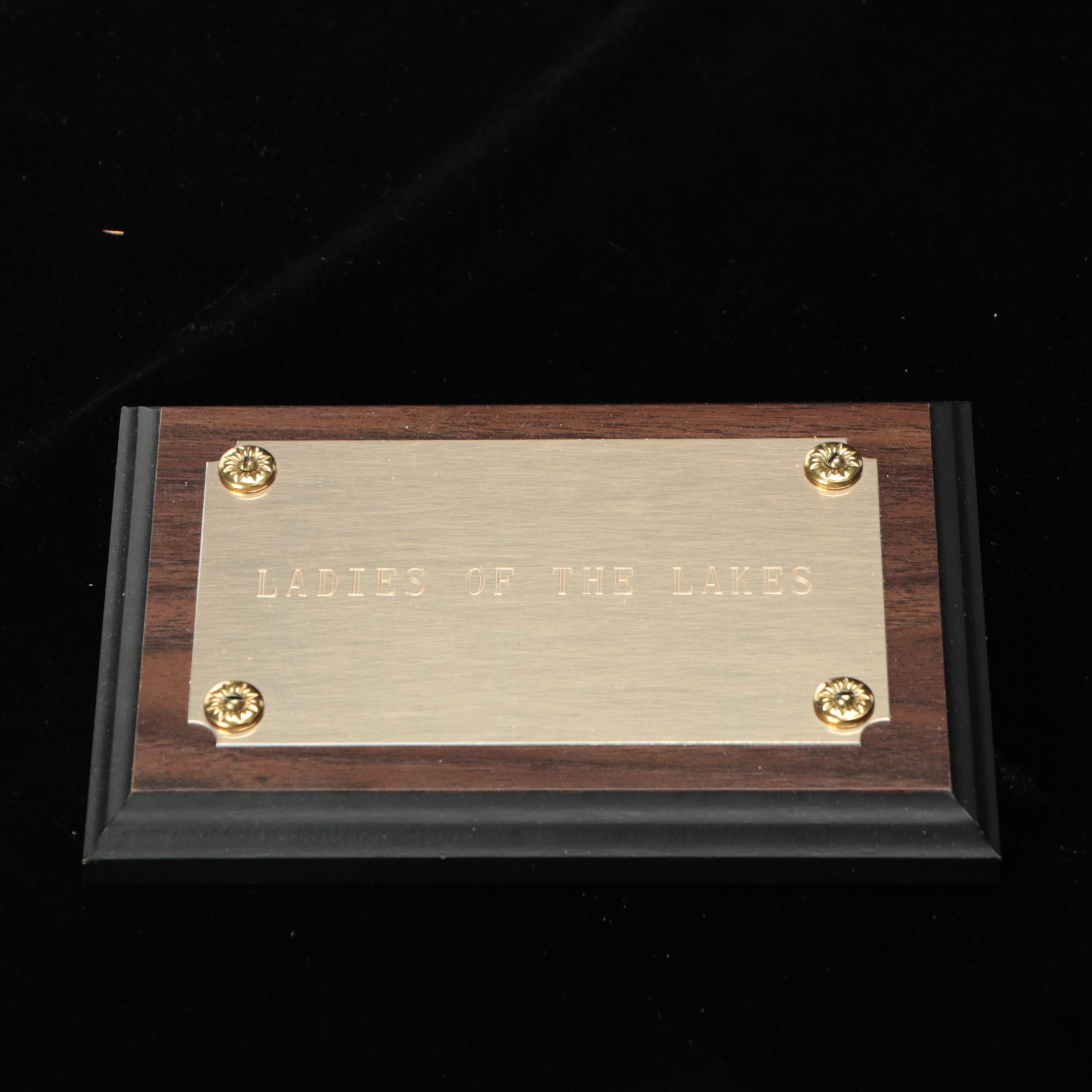 S.S. Edmund Fitzgerald Model Bulk Carrier/Gordon Lightfoot signed ship’s plate