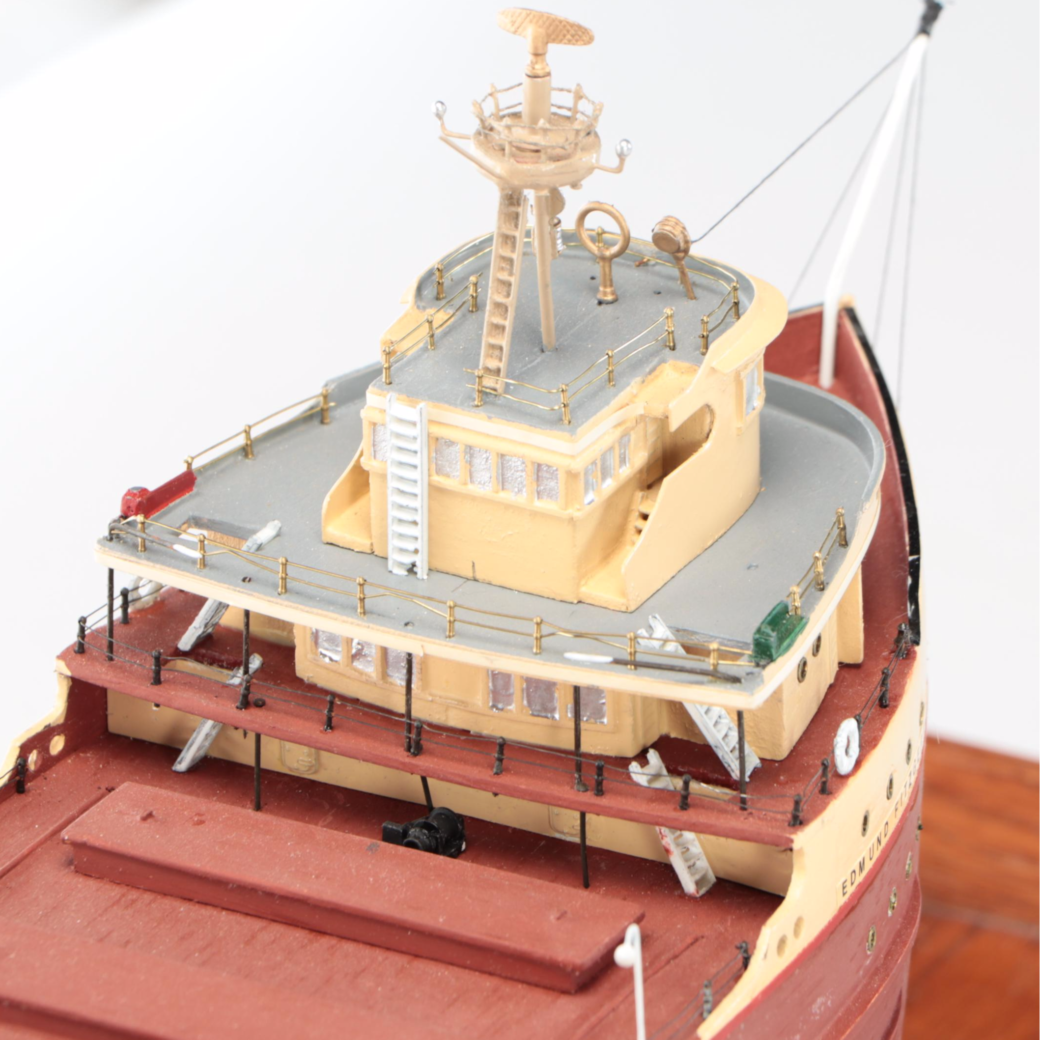 S.S. Edmund Fitzgerald Model Bulk Carrier/Gordon Lightfoot signed ship’s plate