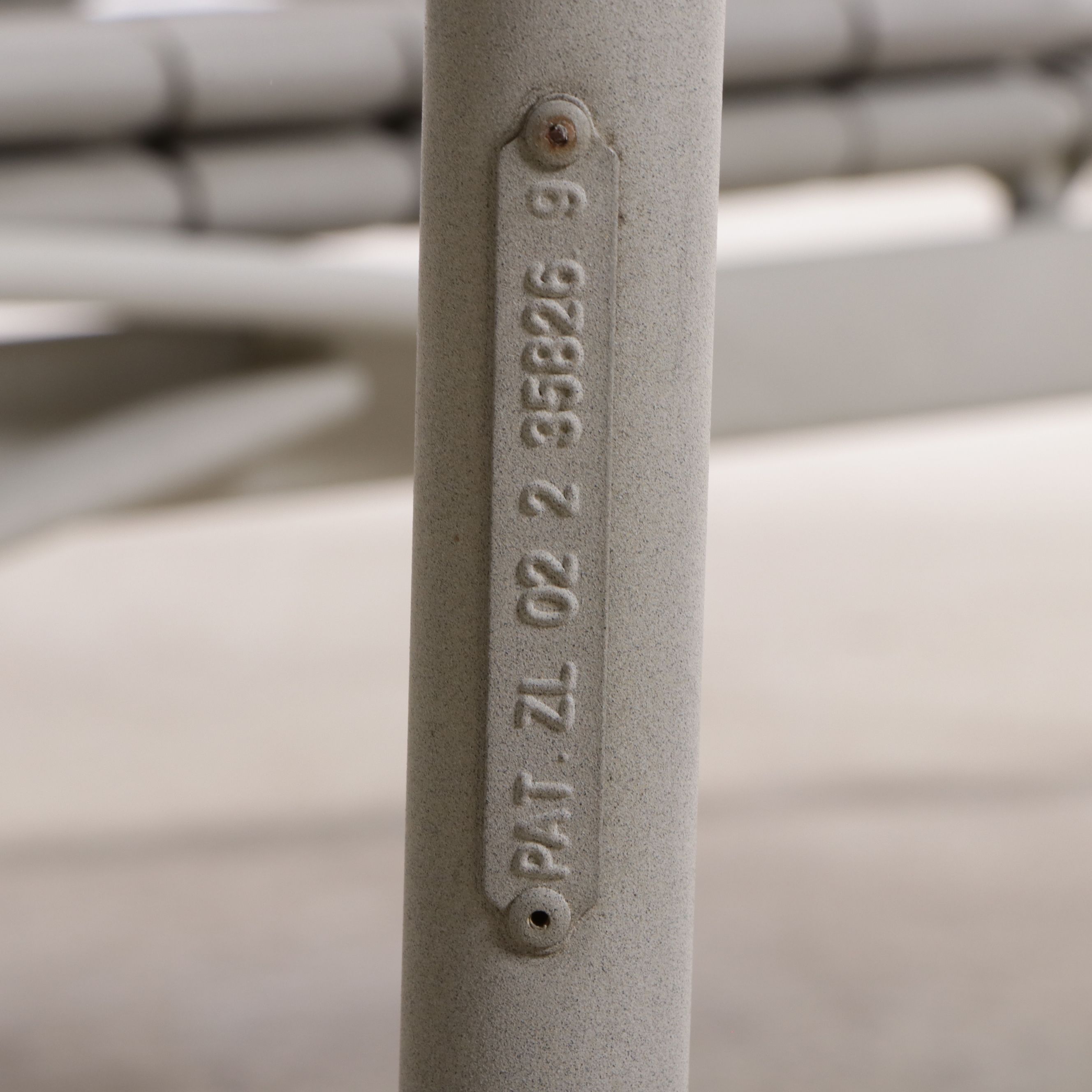 Powder Coated Metal Chaise Lounge with Vinyl Upholstery