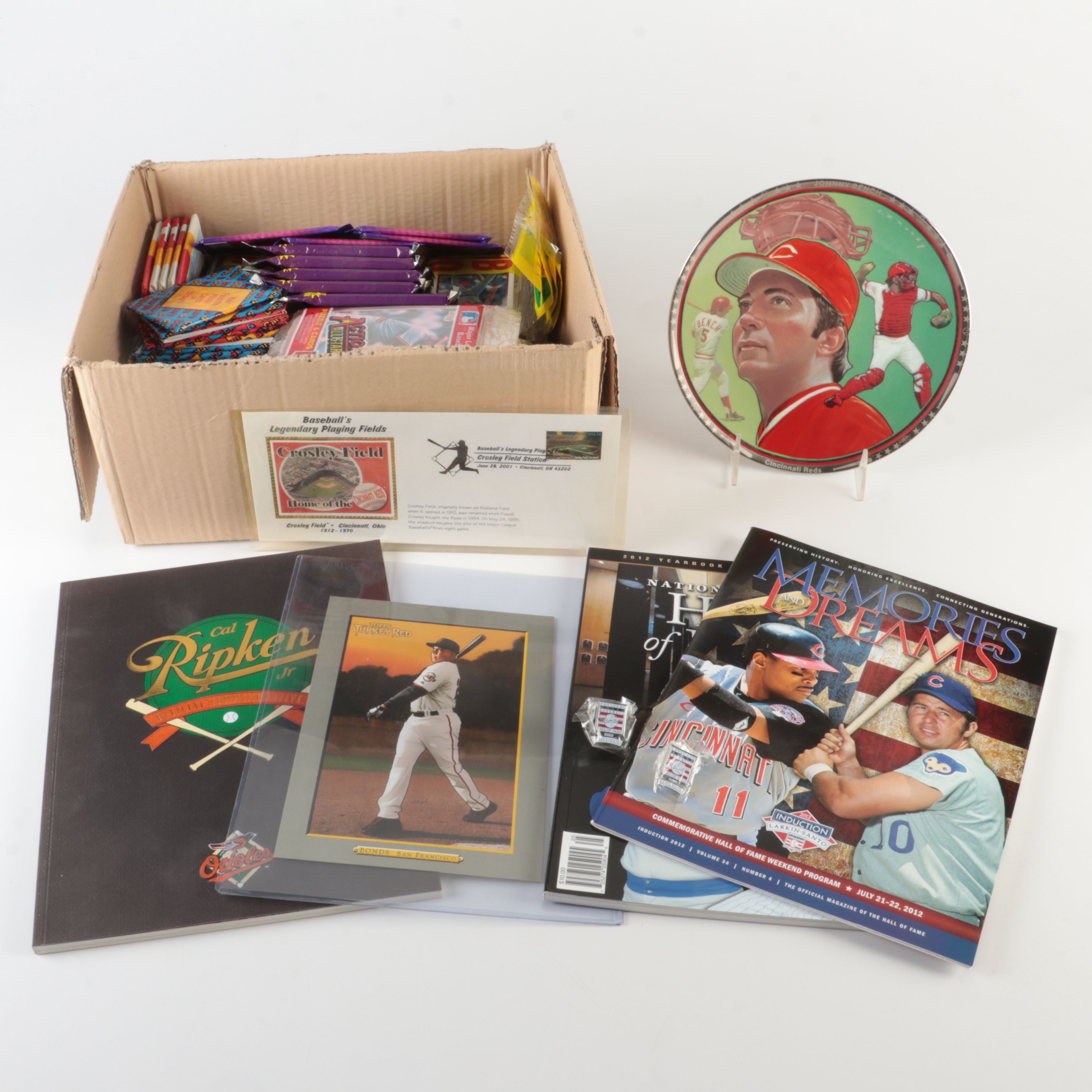 Group of Baseball Cards and Memorabilia with Non-Sports Cards