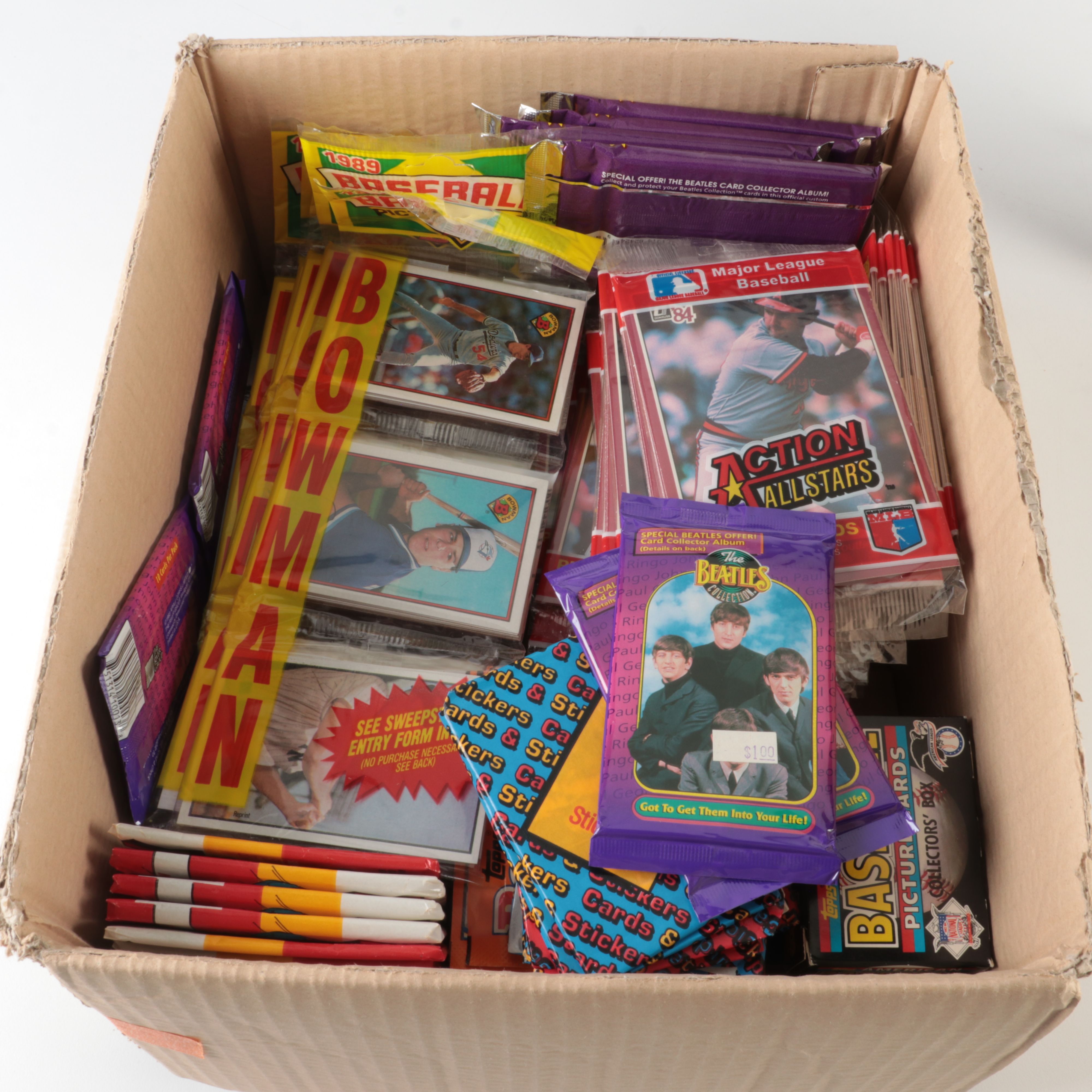 Group of Baseball Cards and Memorabilia with Non-Sports Cards