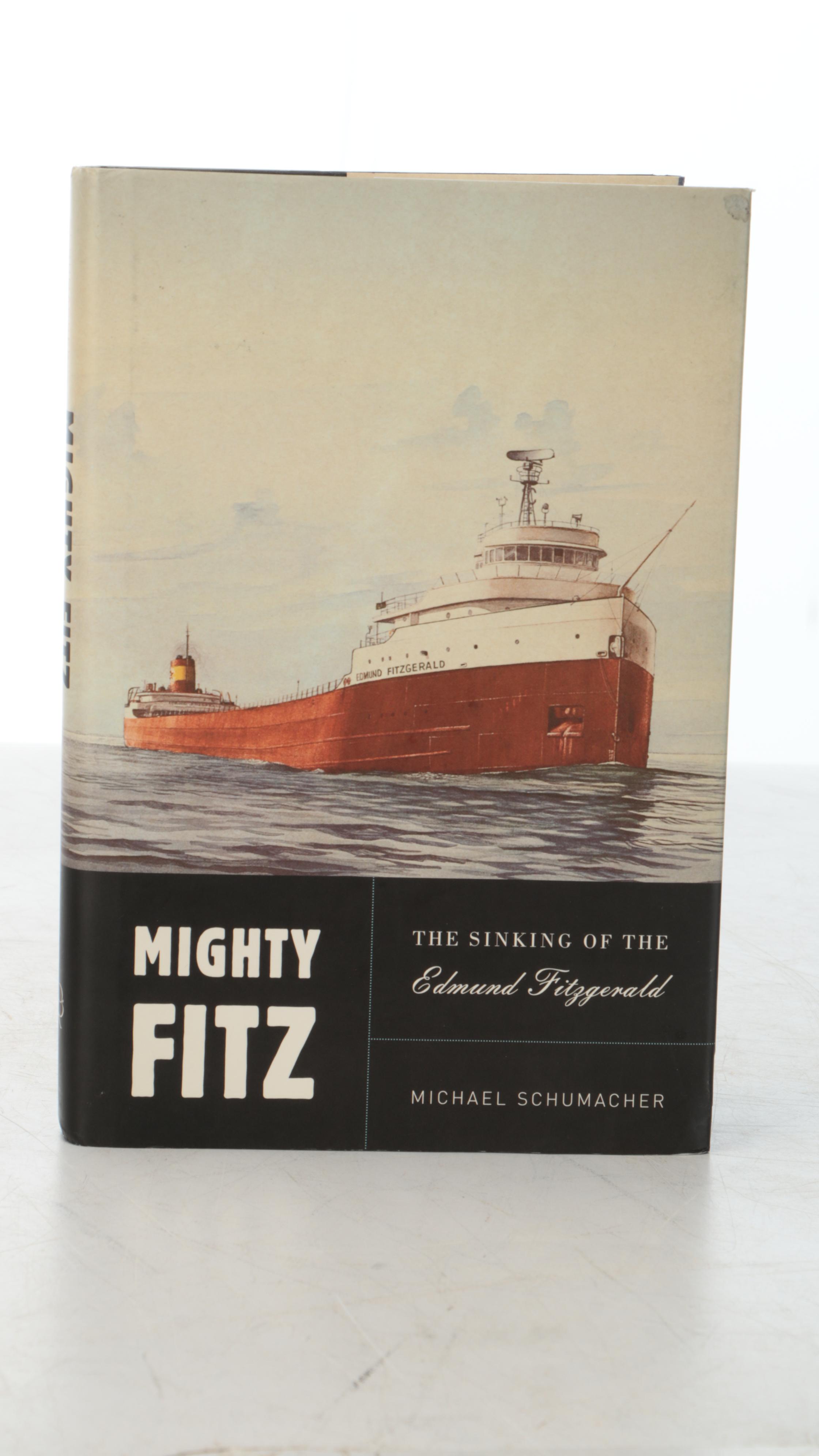 S.S. Edmund Fitzgerald Model Bulk Carrier/Gordon Lightfoot signed ship’s plate