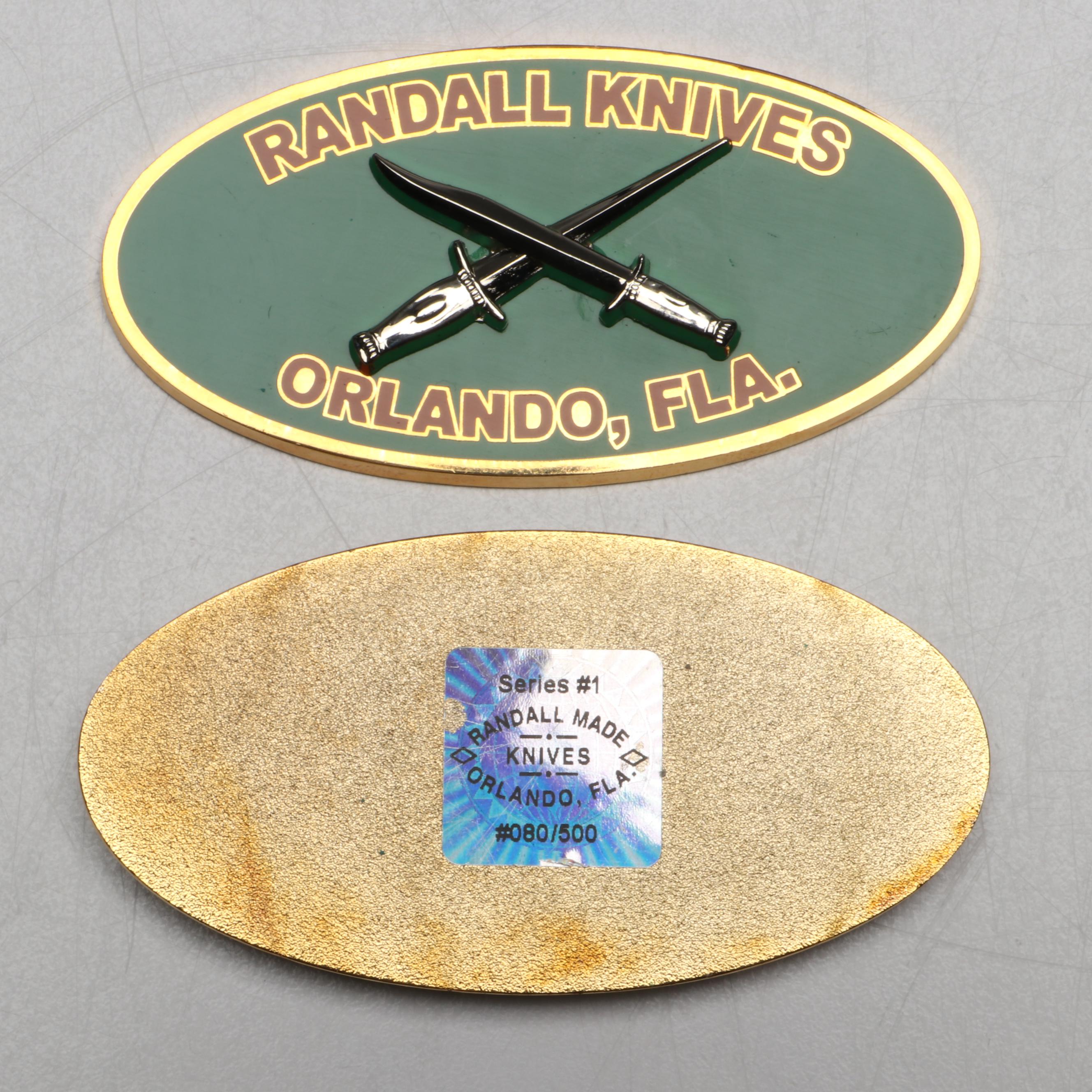 Randall, American Blade with Other Belt Buckles and Folding Knives