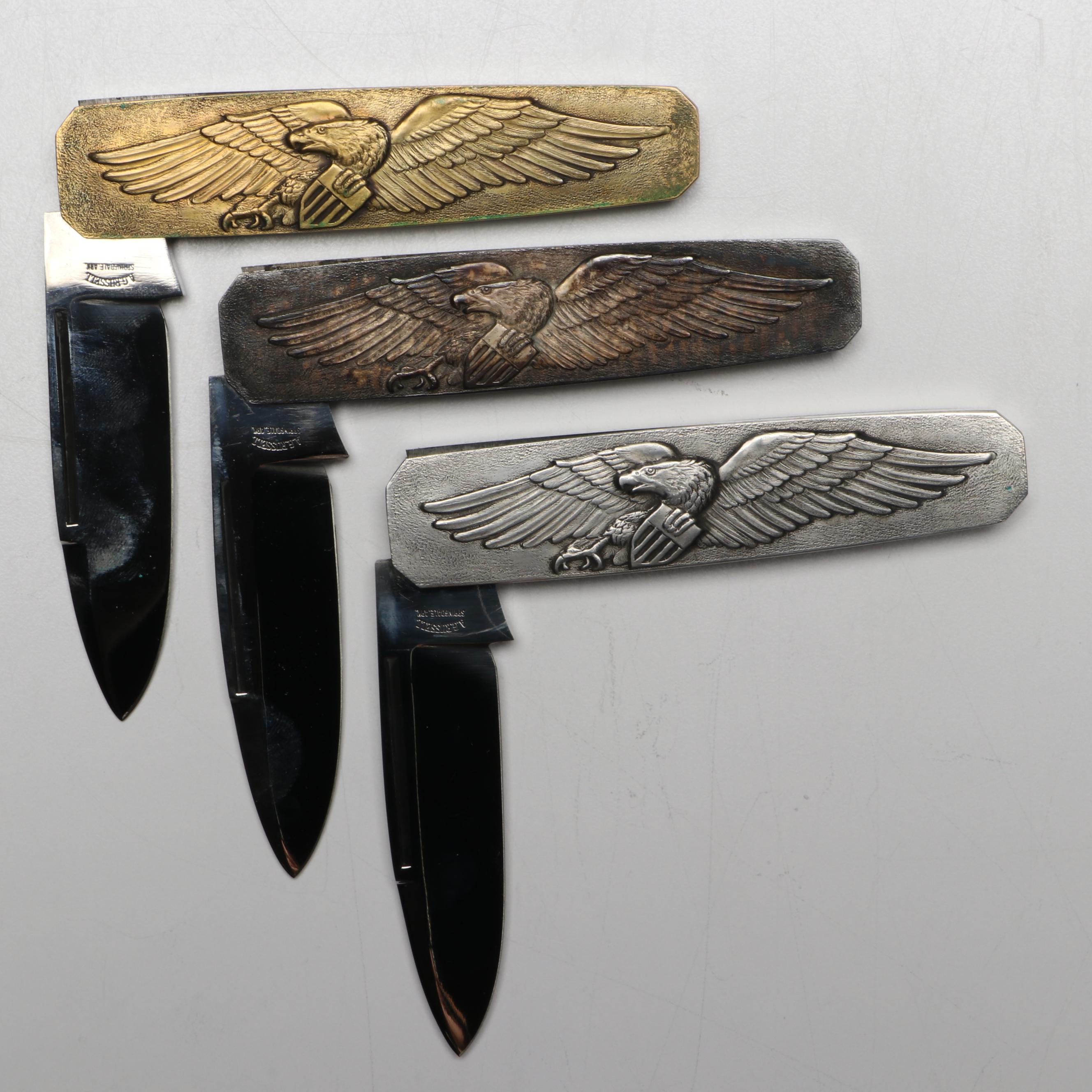 Randall, American Blade with Other Belt Buckles and Folding Knives