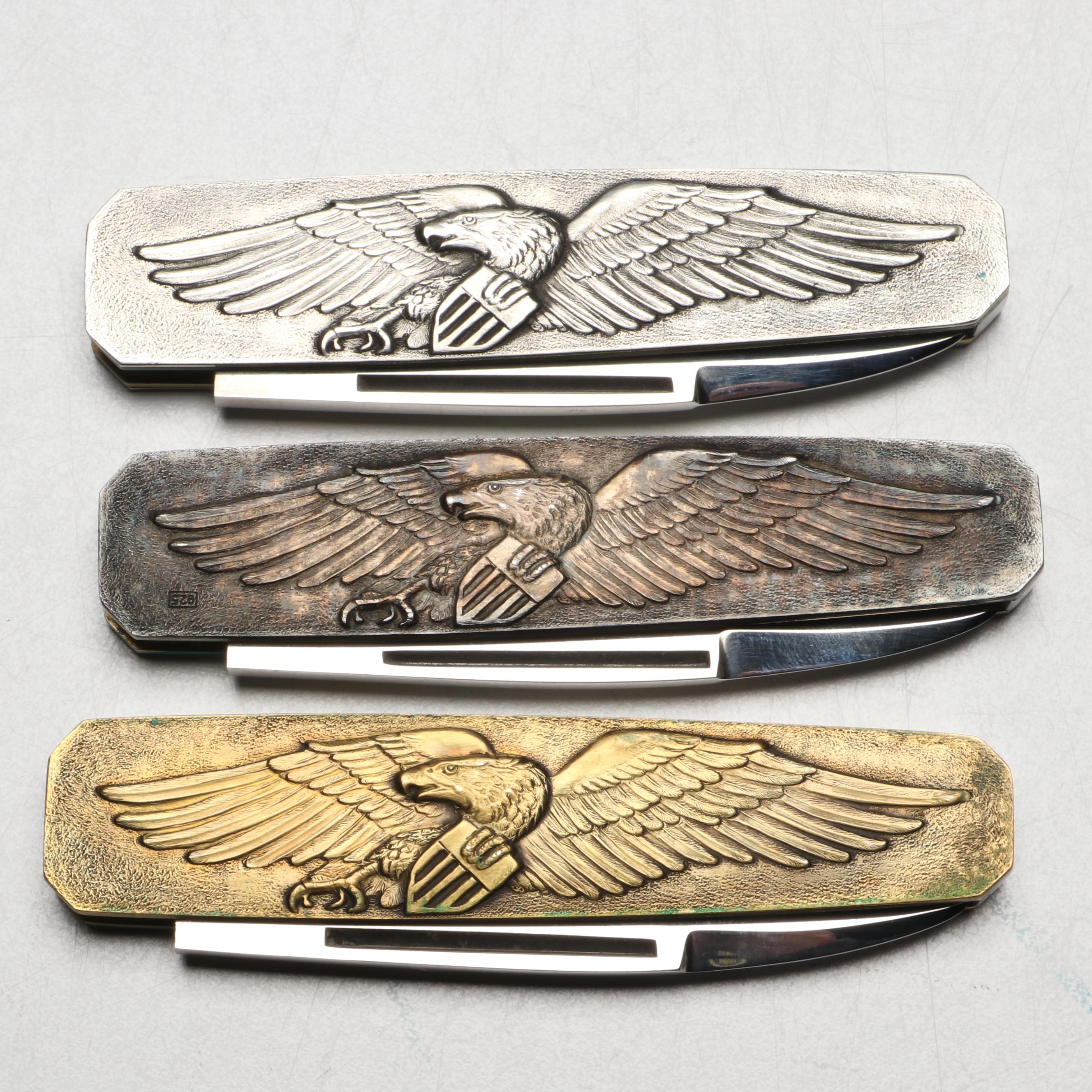 Randall, American Blade with Other Belt Buckles and Folding Knives