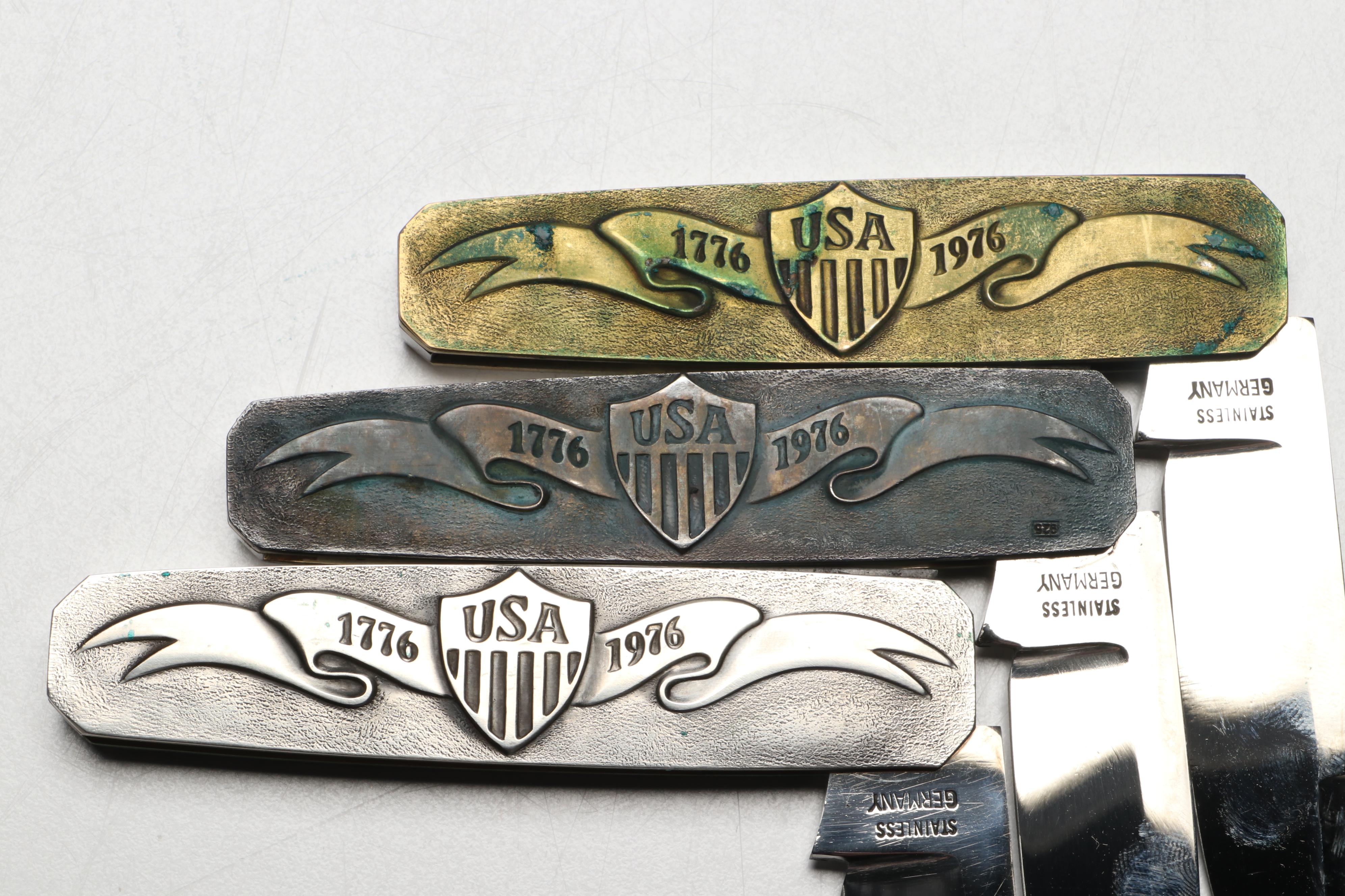 Randall, American Blade with Other Belt Buckles and Folding Knives