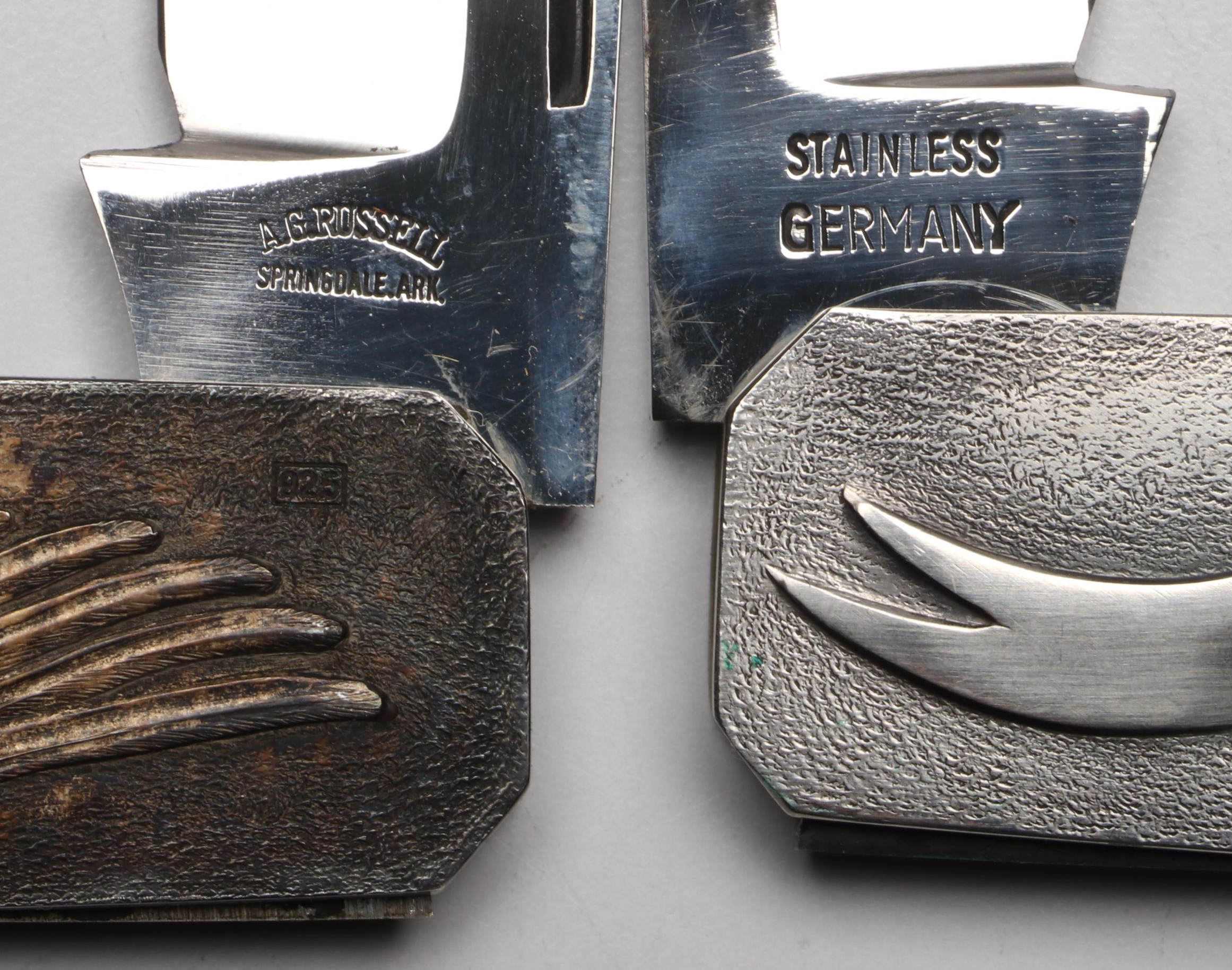 Randall, American Blade with Other Belt Buckles and Folding Knives