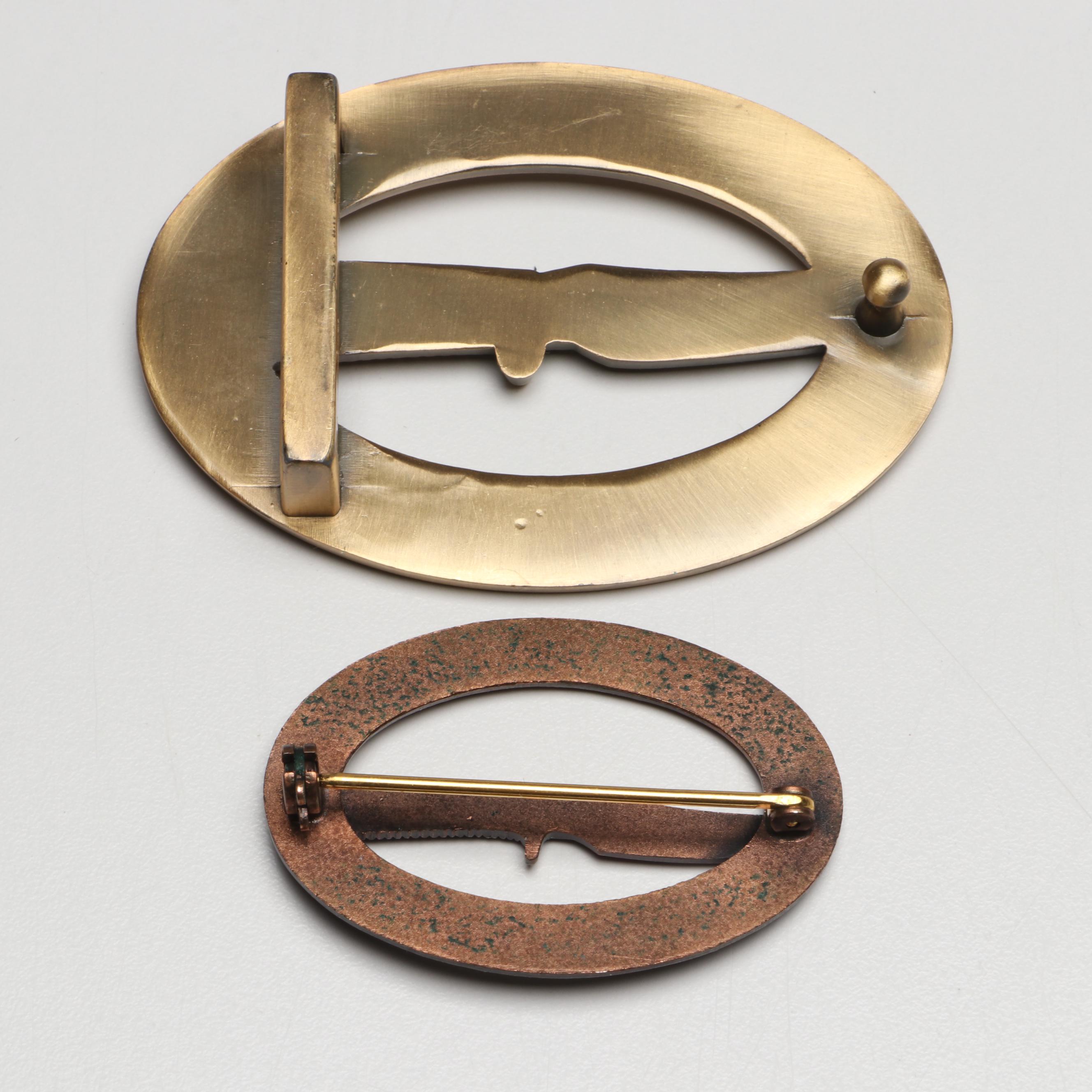 Randall, American Blade with Other Belt Buckles and Folding Knives