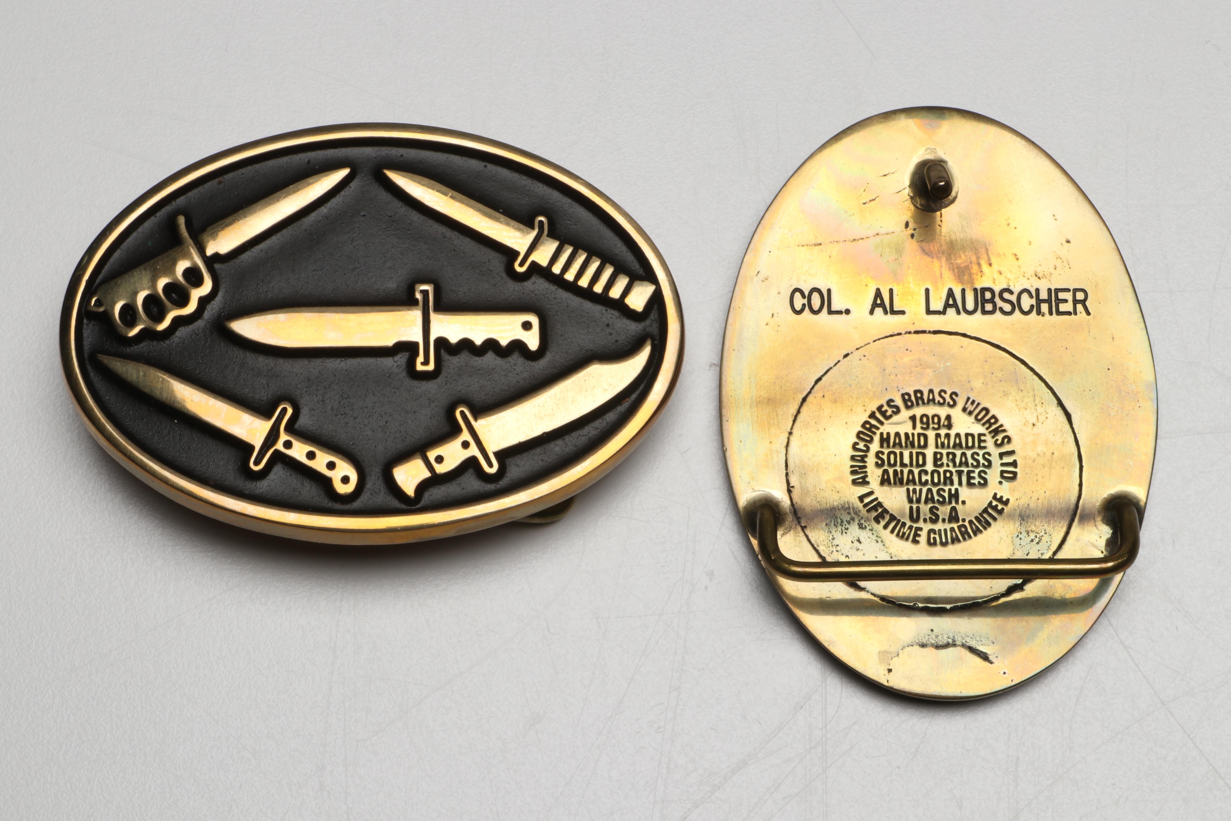 Randall, American Blade with Other Belt Buckles and Folding Knives