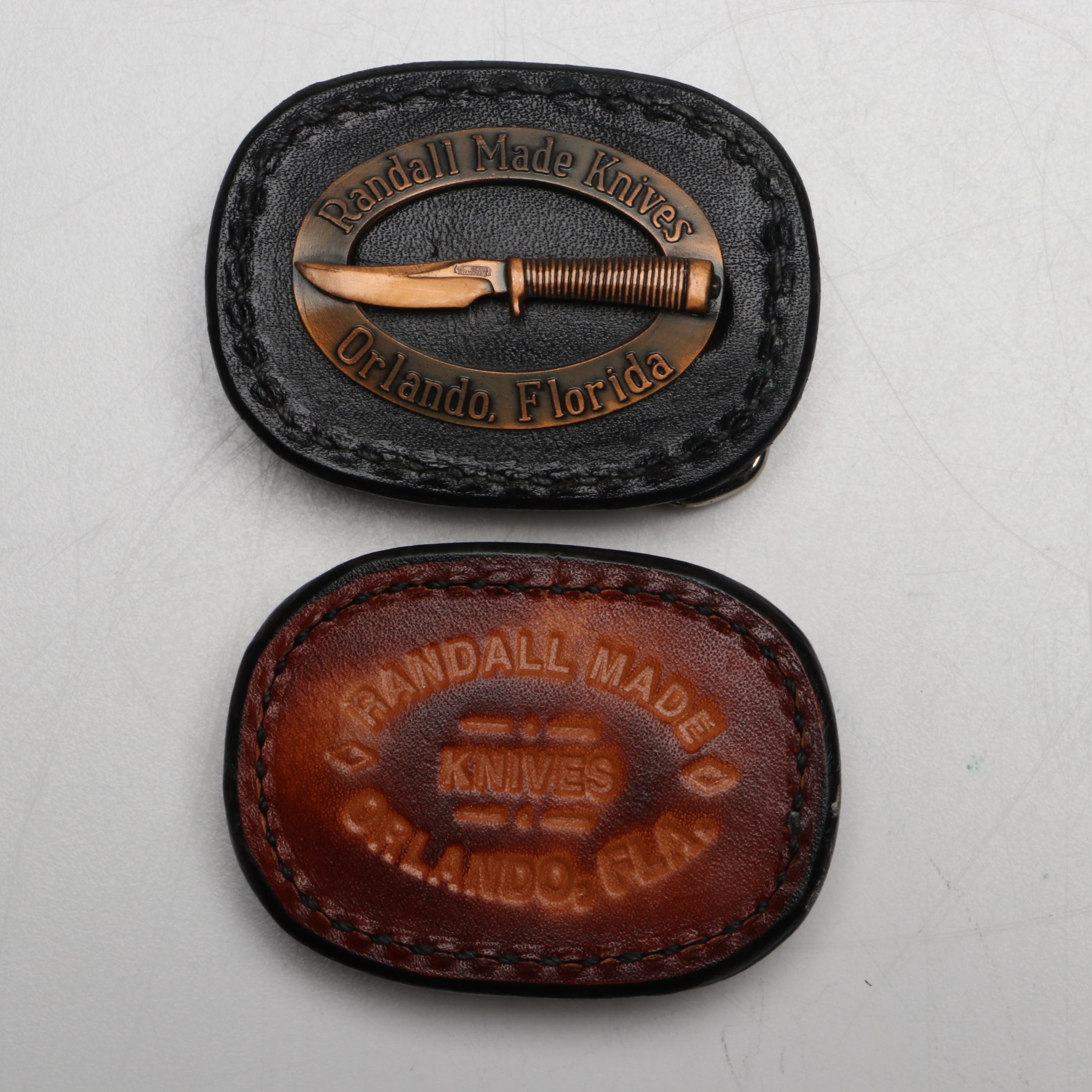 Randall, American Blade with Other Belt Buckles and Folding Knives
