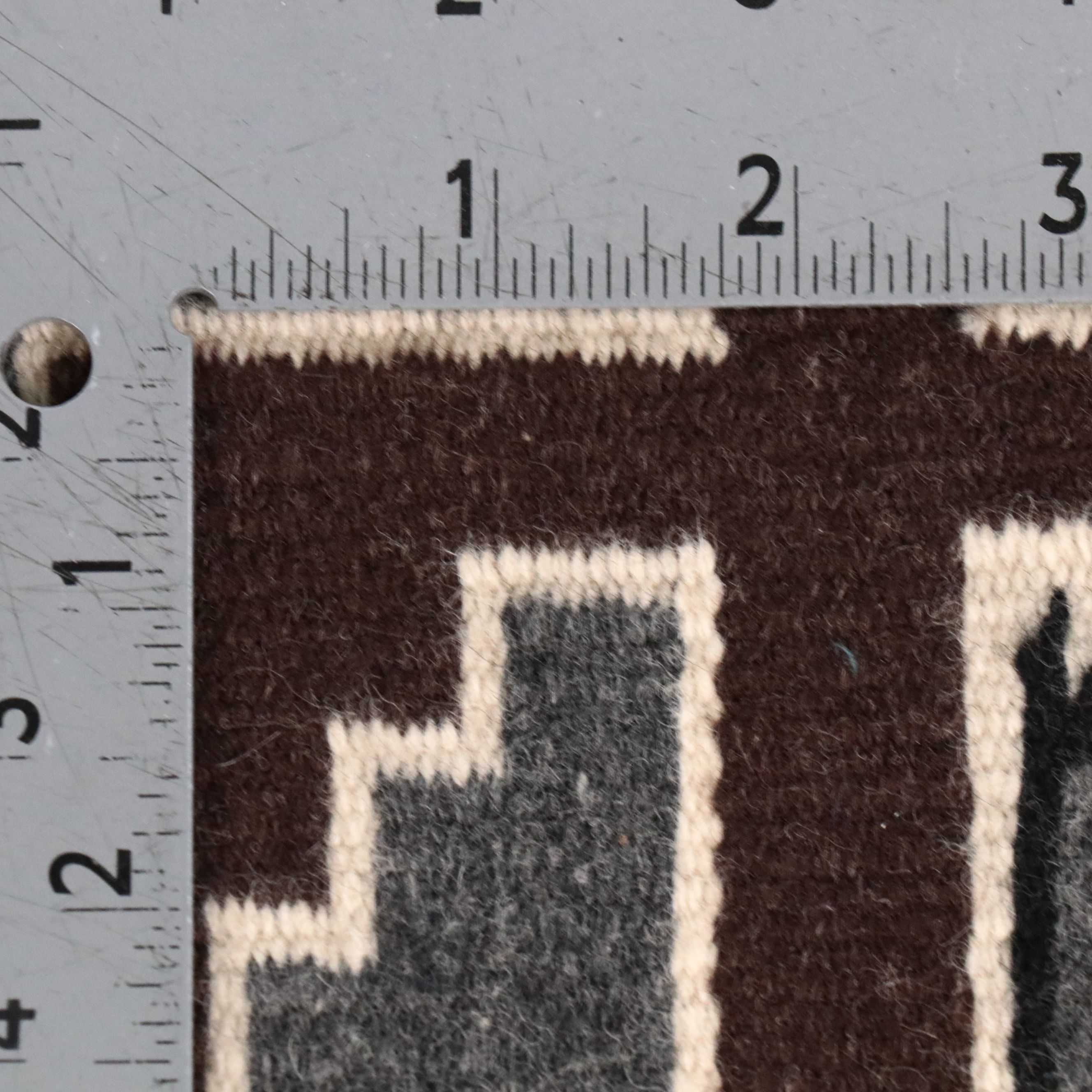 3'8 x 5' Handwoven Navajo Eye Dazzler Accent Rug