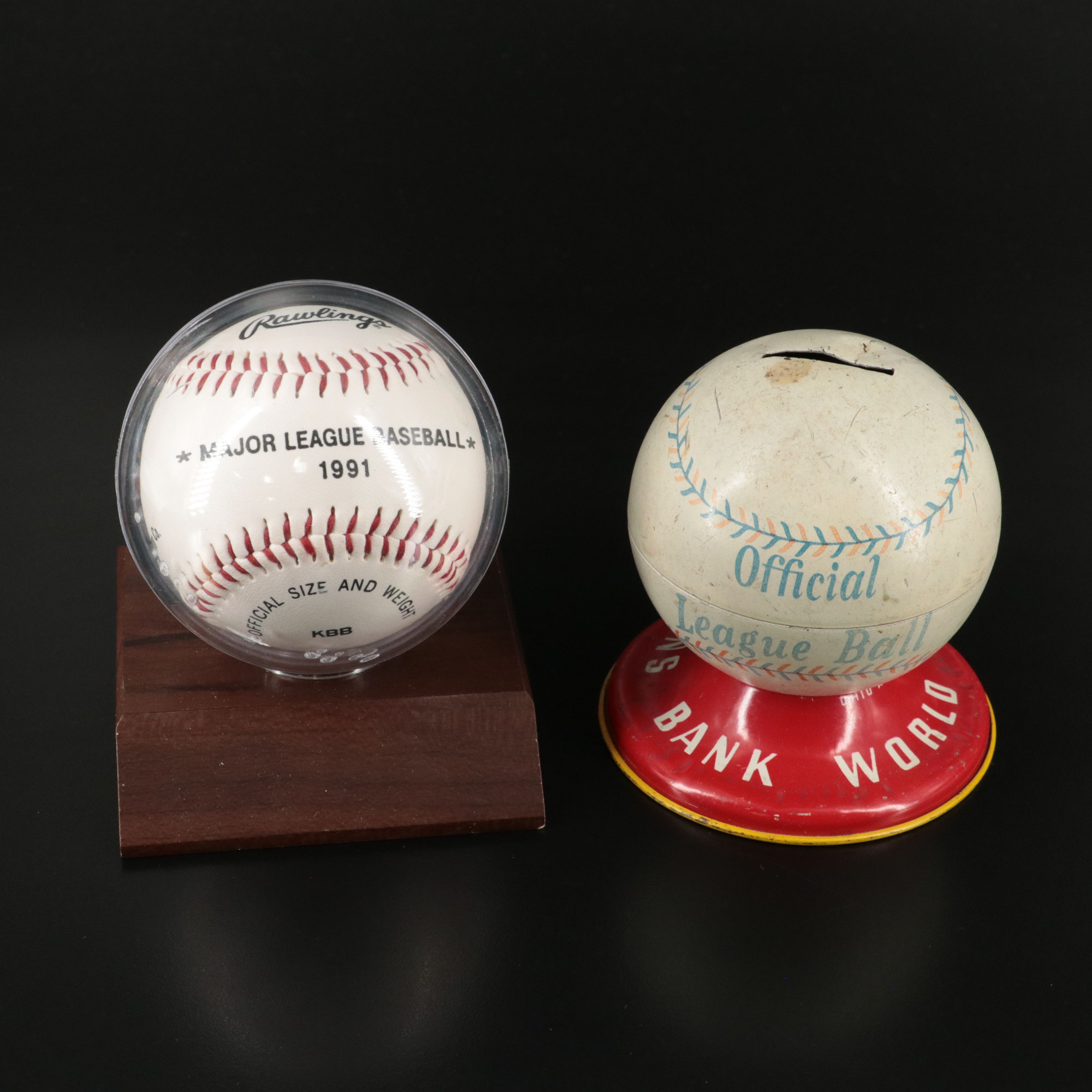 Two Signed Baseballs with Multiple Signatures, and Souvenir Baseballs